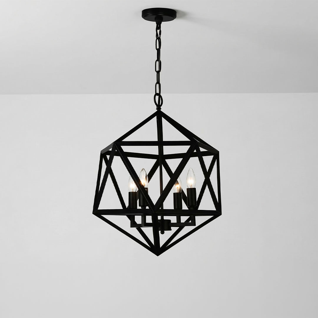 Amazon 4 Light Black Pendant Light