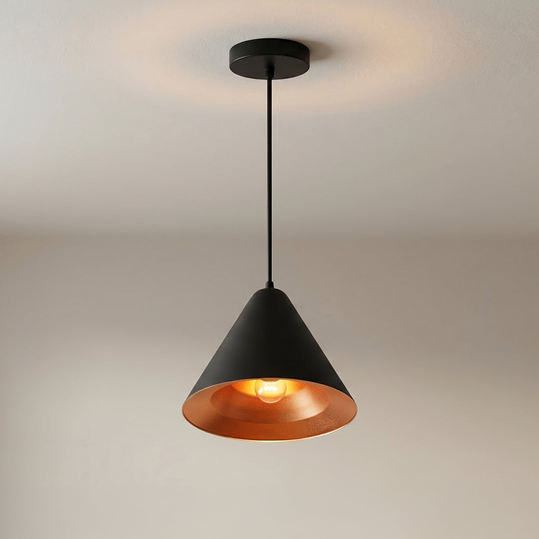Keila 1 Light Down Gold Pendant Light