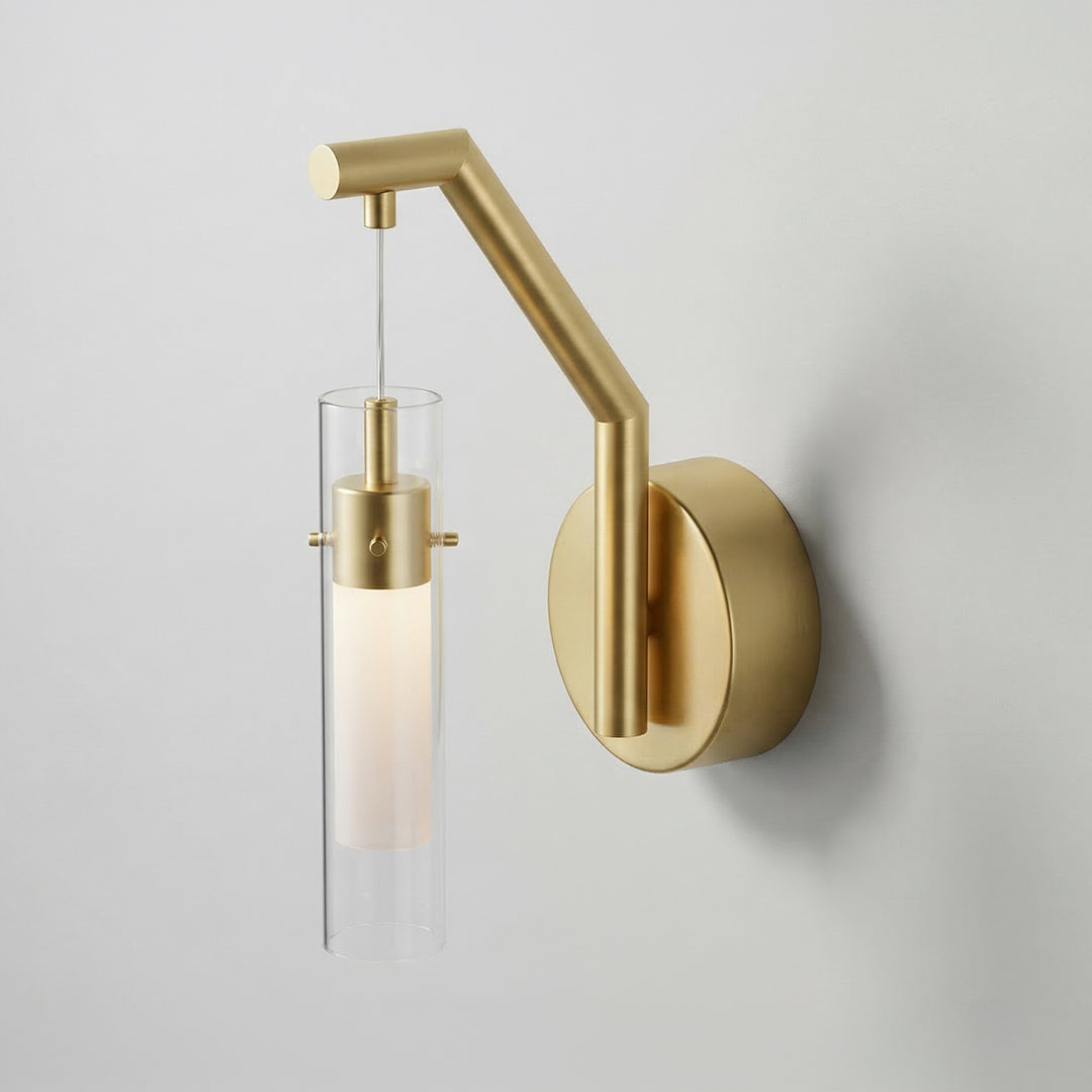 Olinda 5in Gold Wall Light Integrated LED Satin Gold