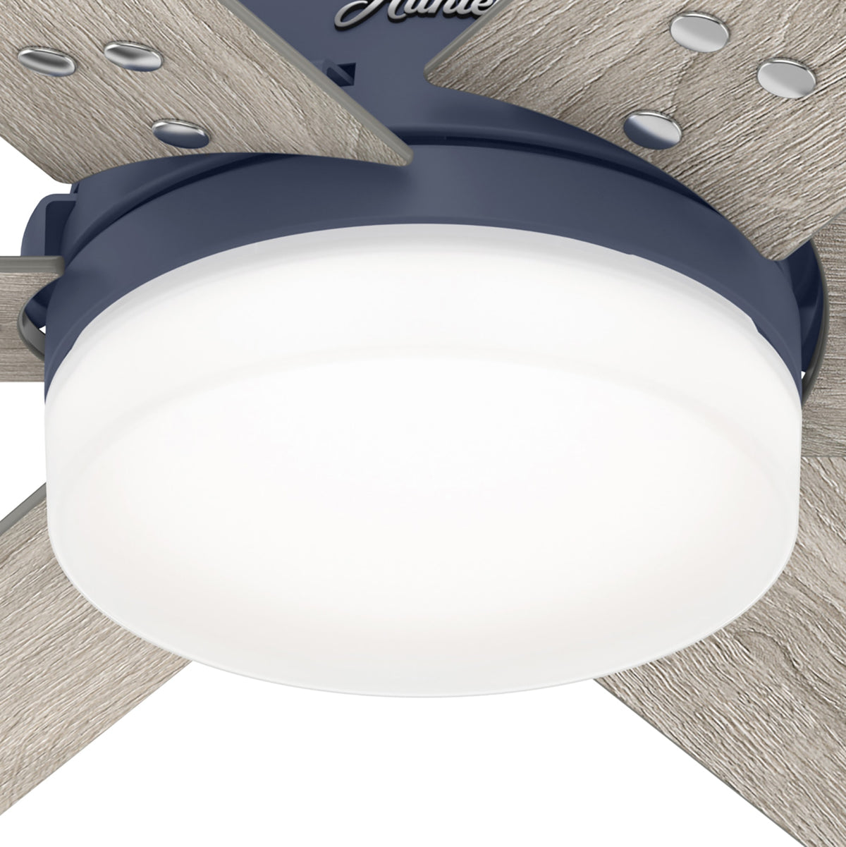 44 inch Pacer Indigo Blue Ceiling Fan with LED Light Kit and Handheld Remote