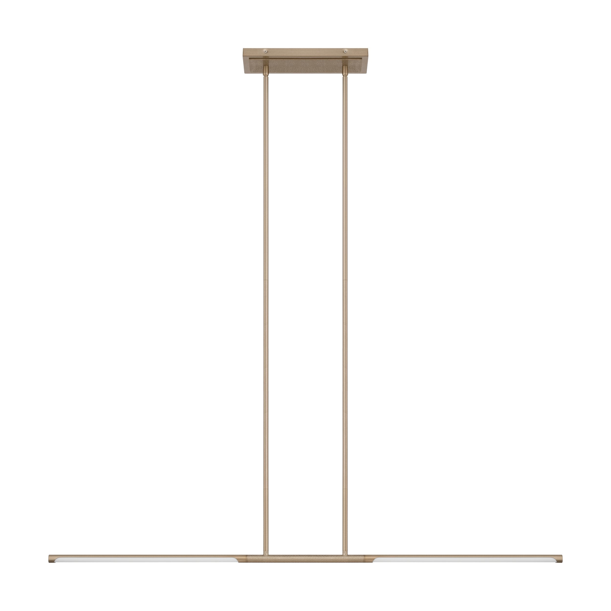Overture 48-inch 2-light Champagne Gold 5CCT LED Linear Chandelier