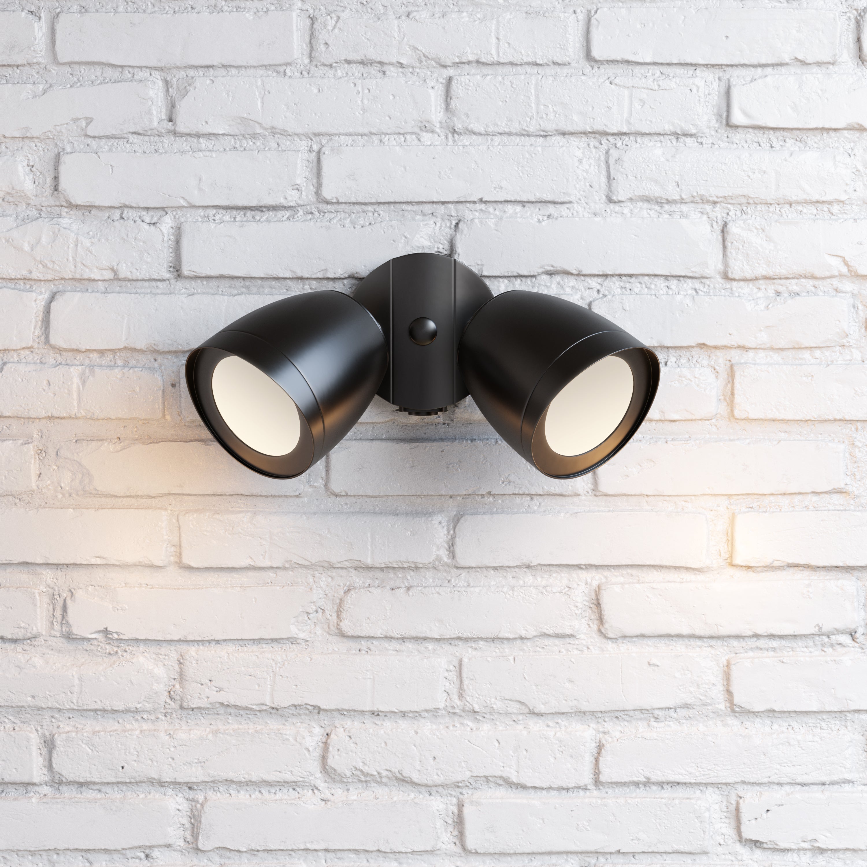 4.3'' Powder Coated Black 2 Light Flood Light