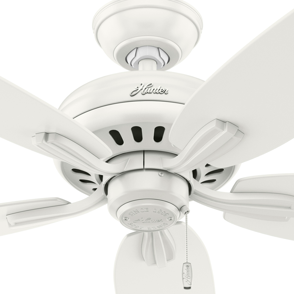 52 inch Newsome Fresh White Ceiling Fan and Pull Chain