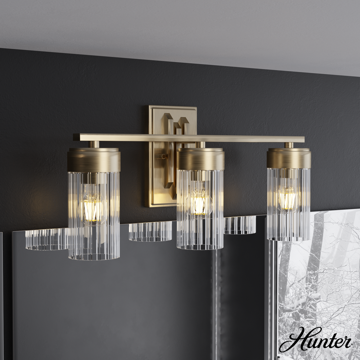 Laurel Ridge 12-inch 4-light Alturas Gold Lantern Pendant