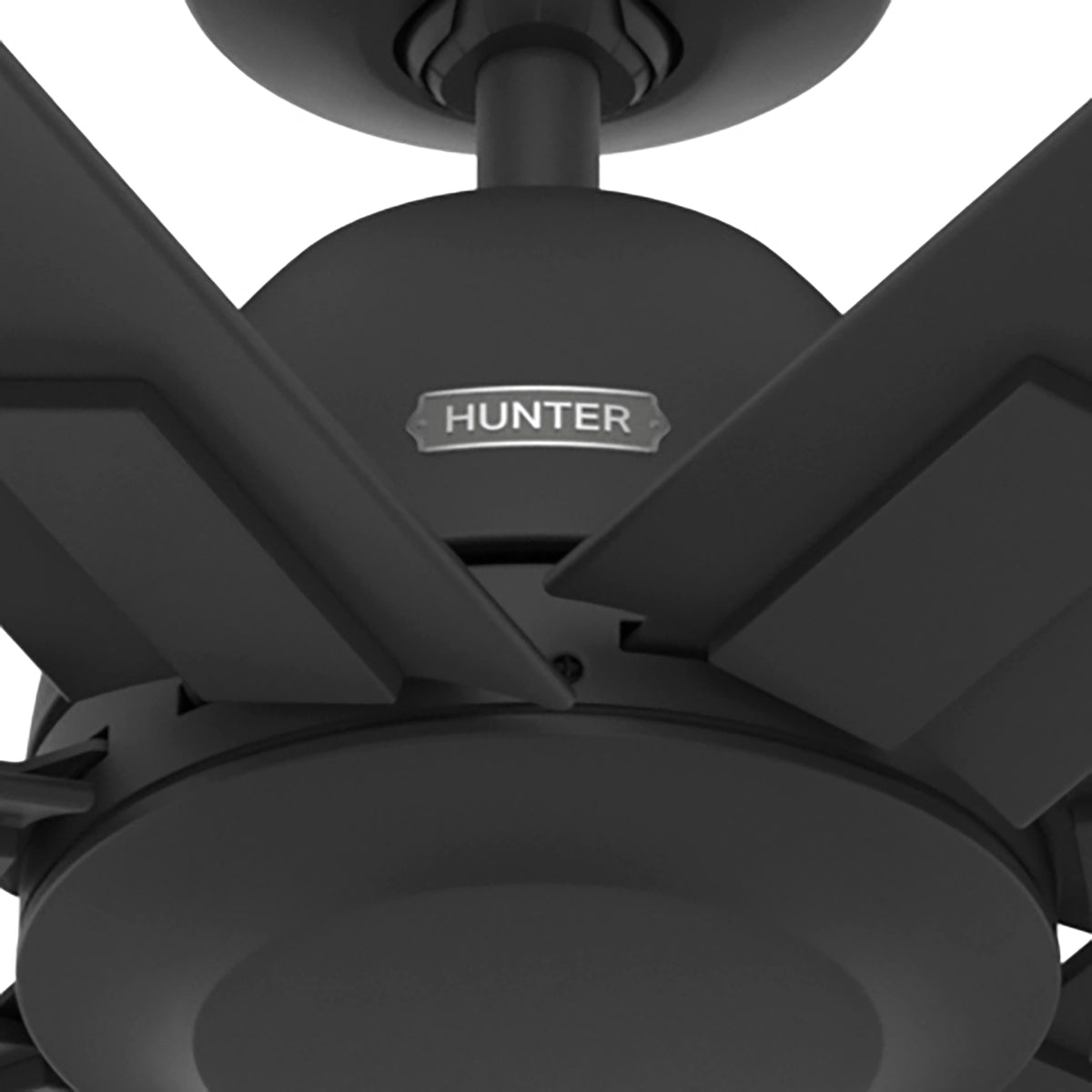 60 inch Downtown ENERGY STAR® Matte Black Damp Rated Ceiling Fan and Wall Control