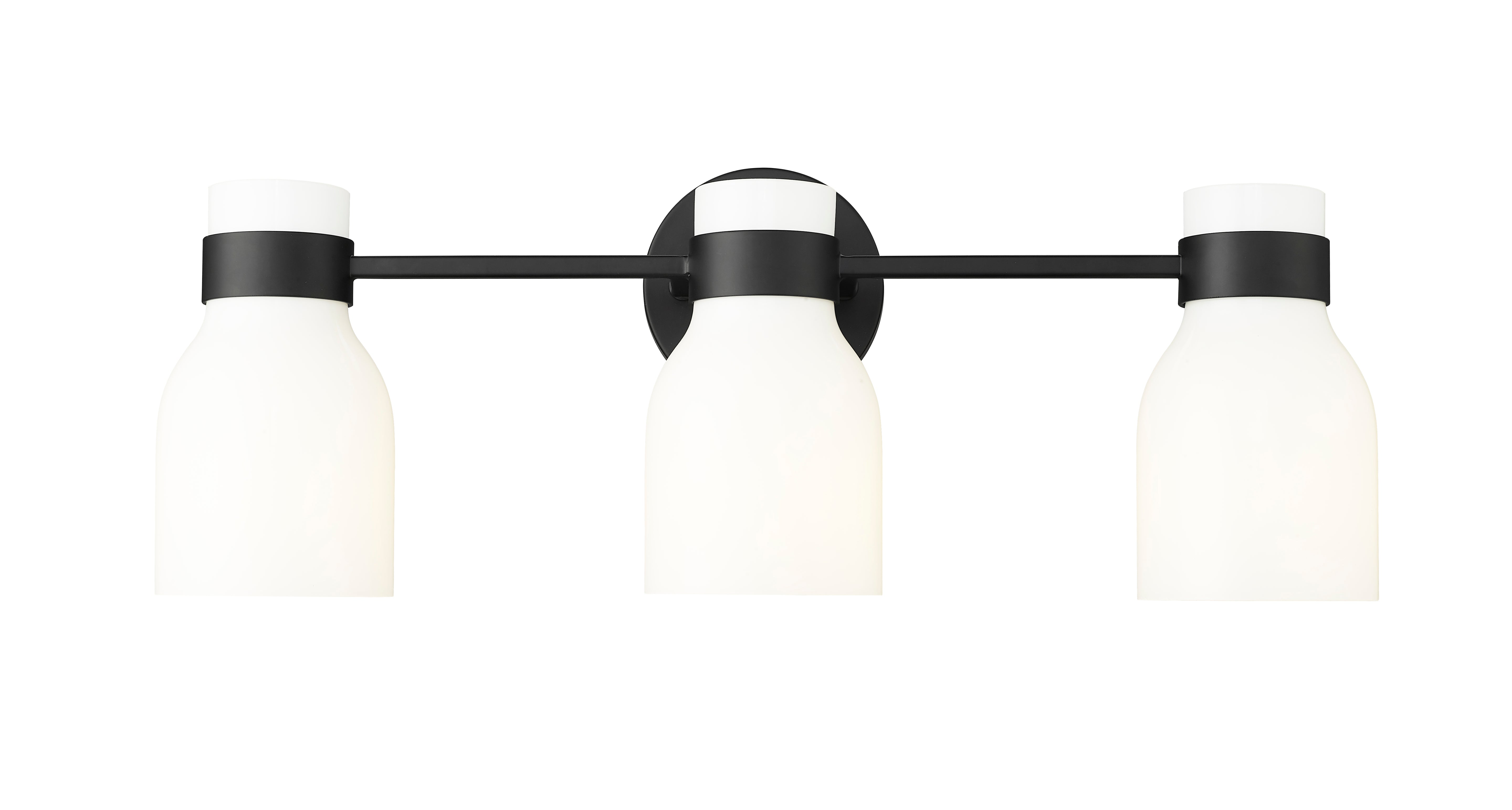 22.5'' Corella Matte Black 3 Light Bath Vanity