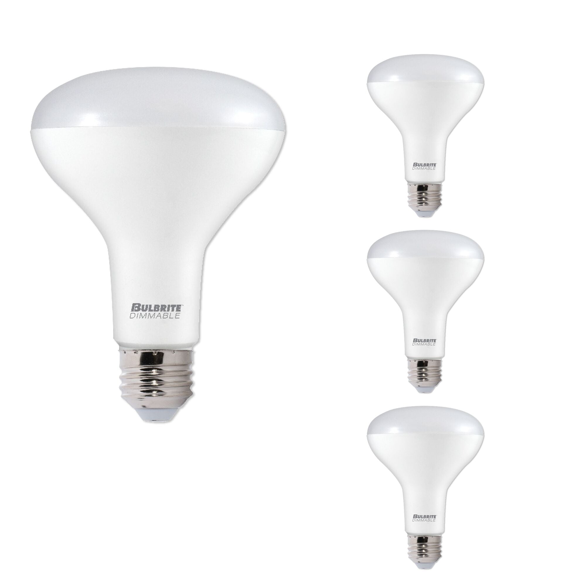 BR30 Dimmable Frost Filament LED Light Bulb with E26 Base, 2700K, 1000 Lumens, 4-Pack