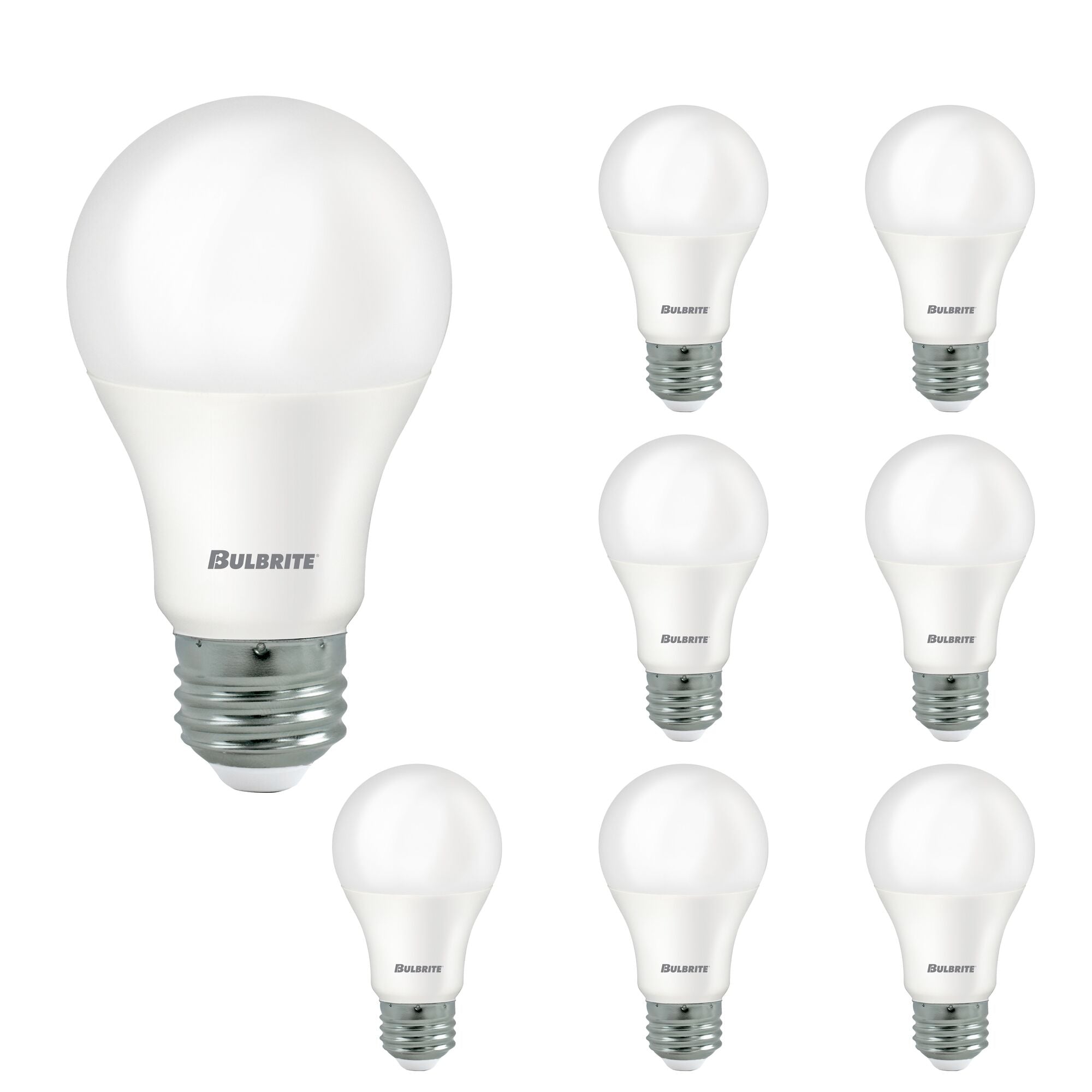 A19 8.5W Non-Dimmable Frost Filament LED Light Bulb with E26 Base, 2700K, 750 Lumens, 8-Pack