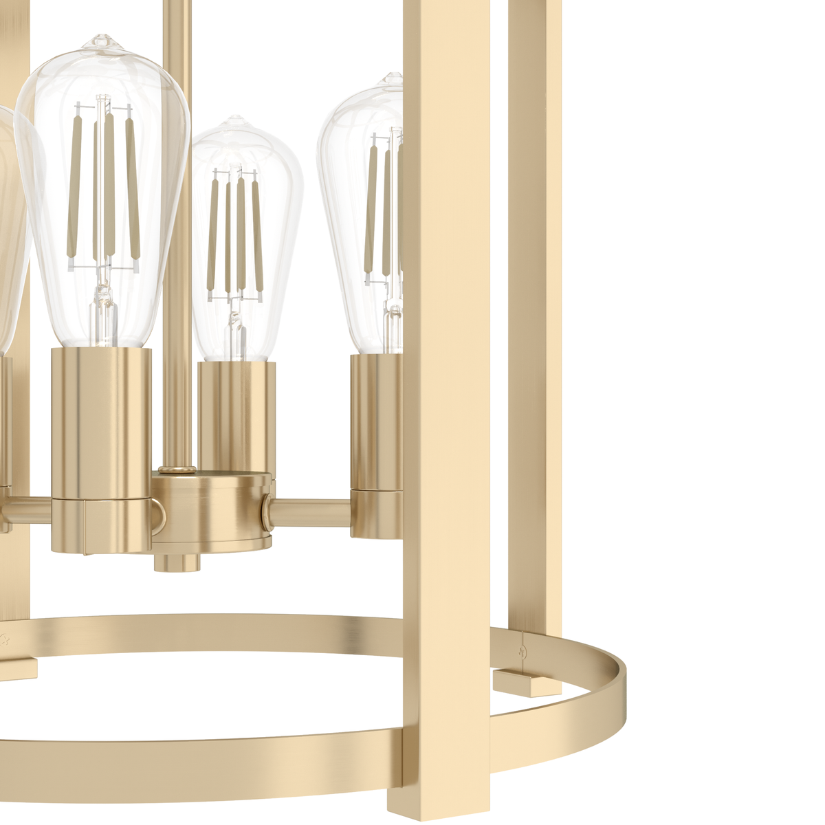 Astwood 16-inch 4-light Alturas Gold Drum Chandelier