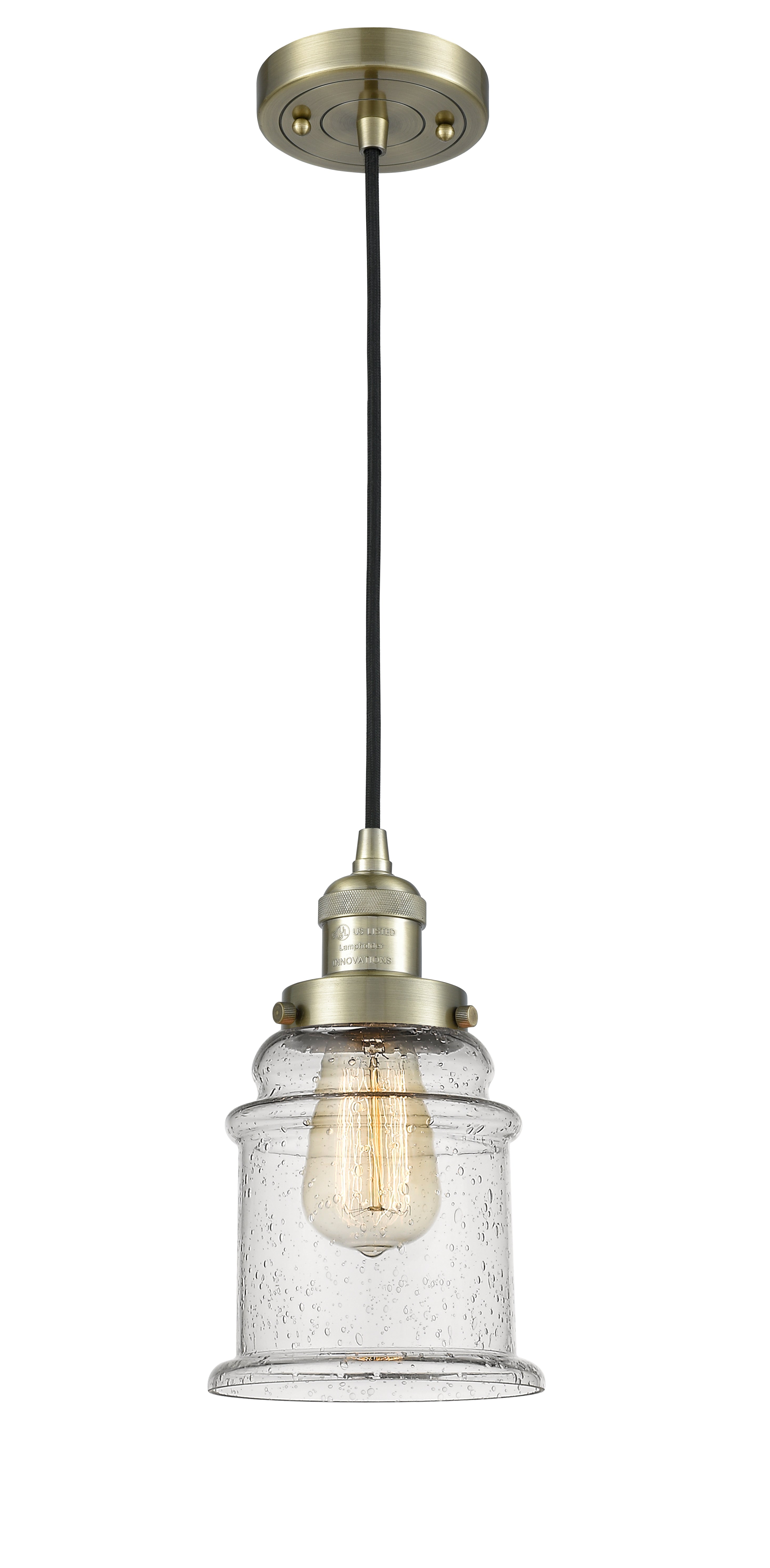 Franklin Restoration Mini Pendant Antique Brass
