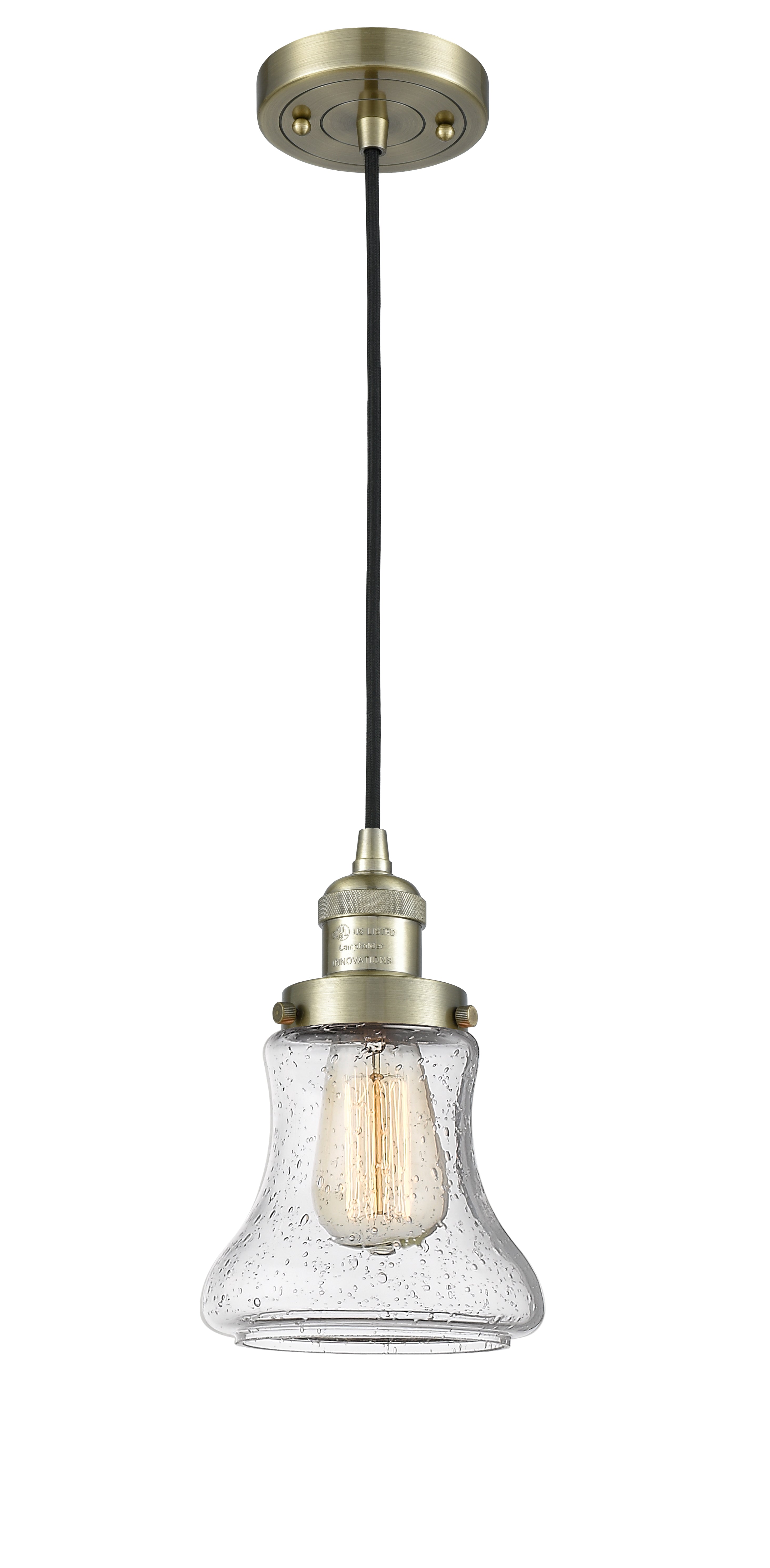 Franklin Restoration Mini Pendant Antique Brass