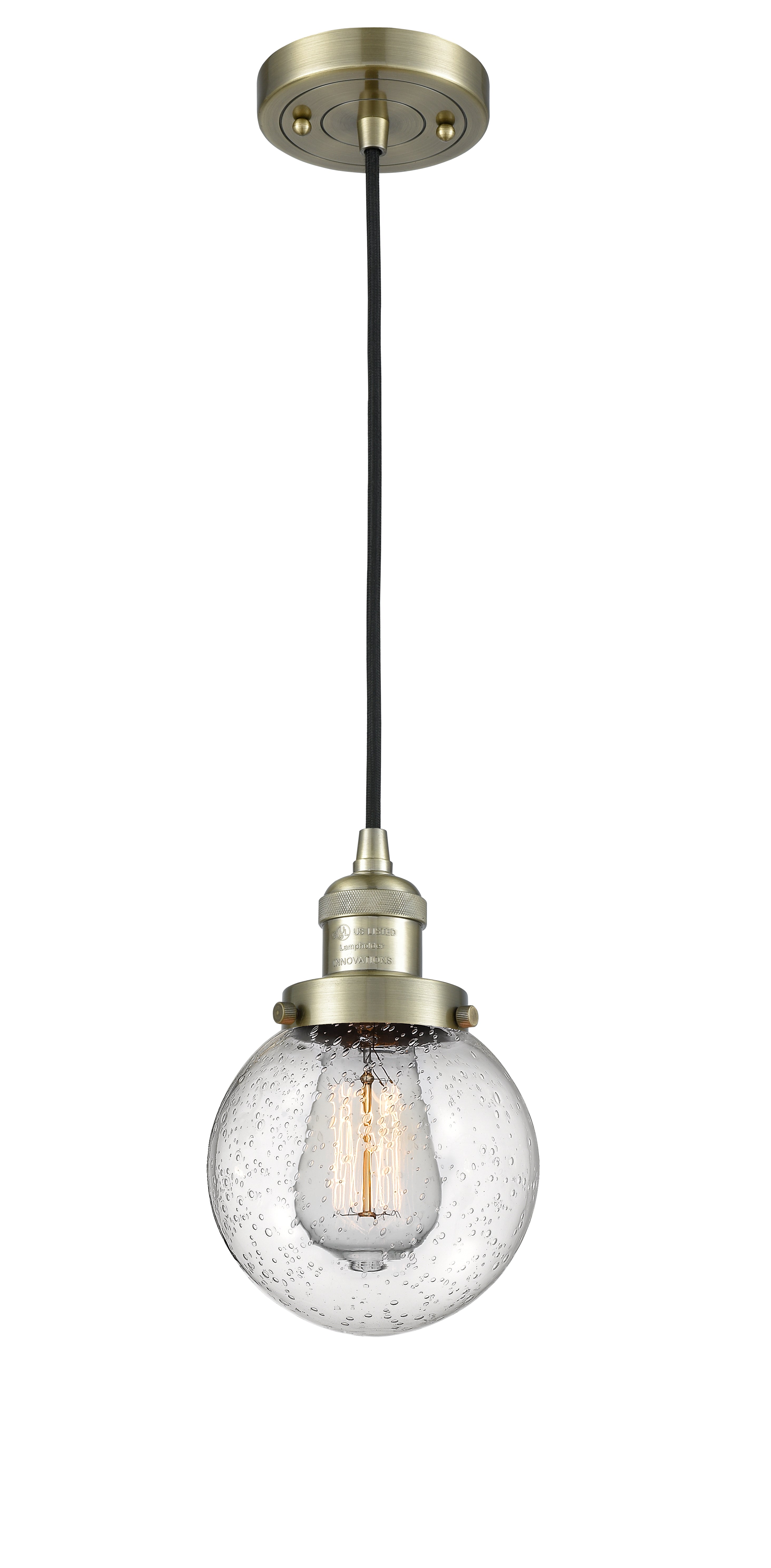 Franklin Restoration Mini Pendant Antique Brass