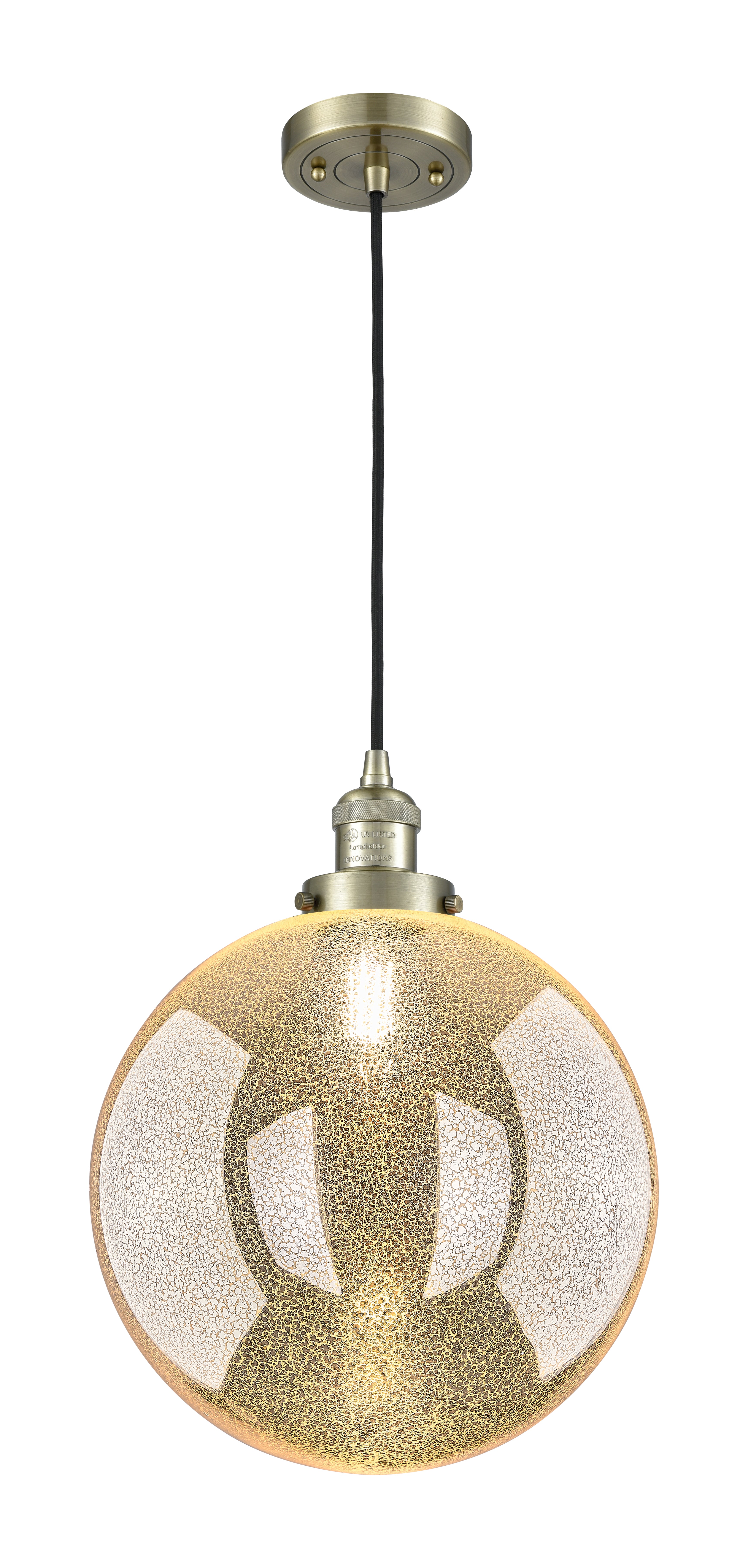 Franklin Restoration Mini Pendant Brass Steel