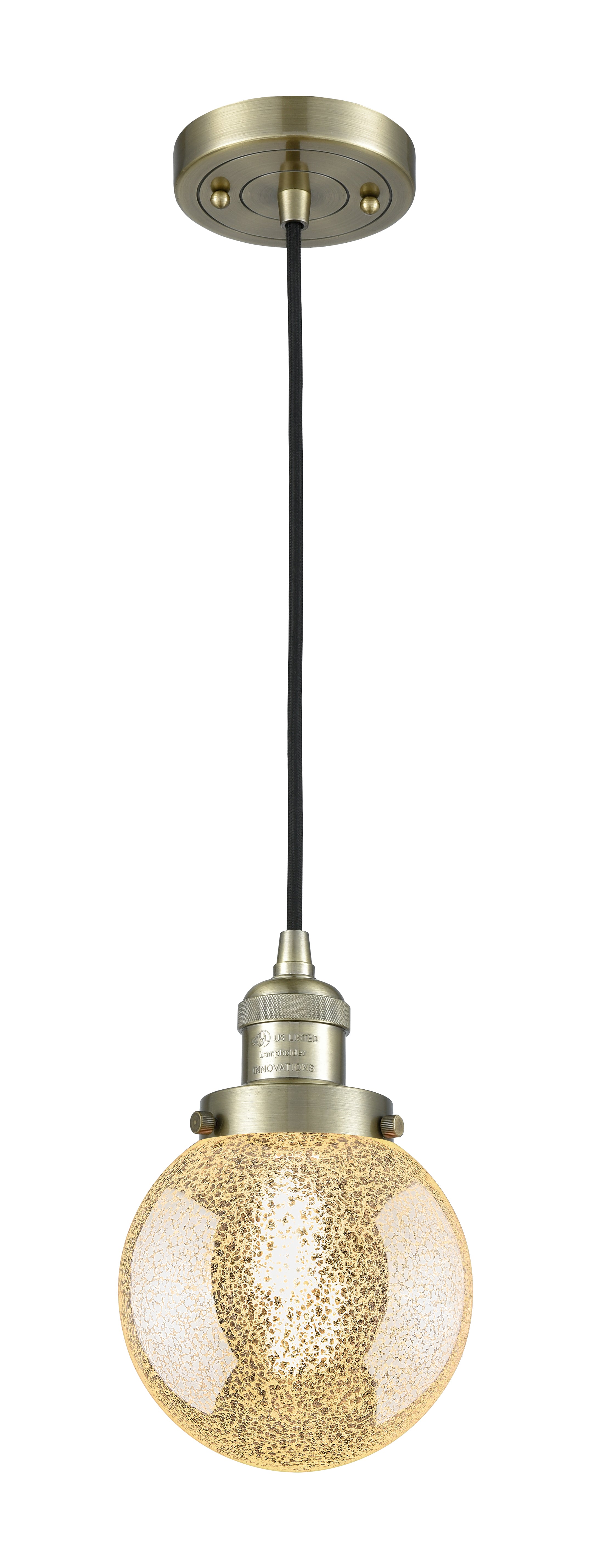 Franklin Restoration Mini Pendant Antique Brass