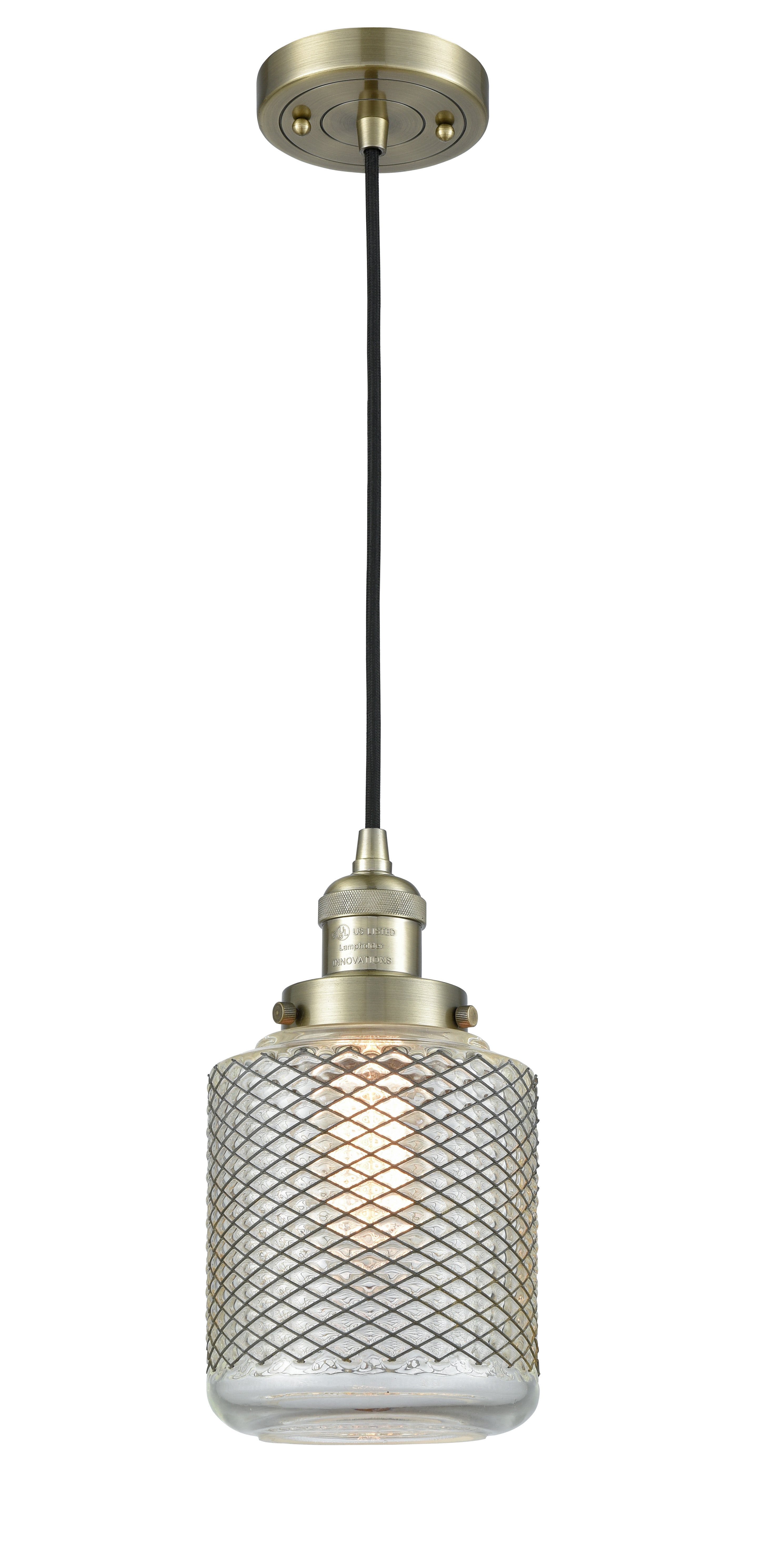 Franklin Restoration Mini Pendant Antique Brass