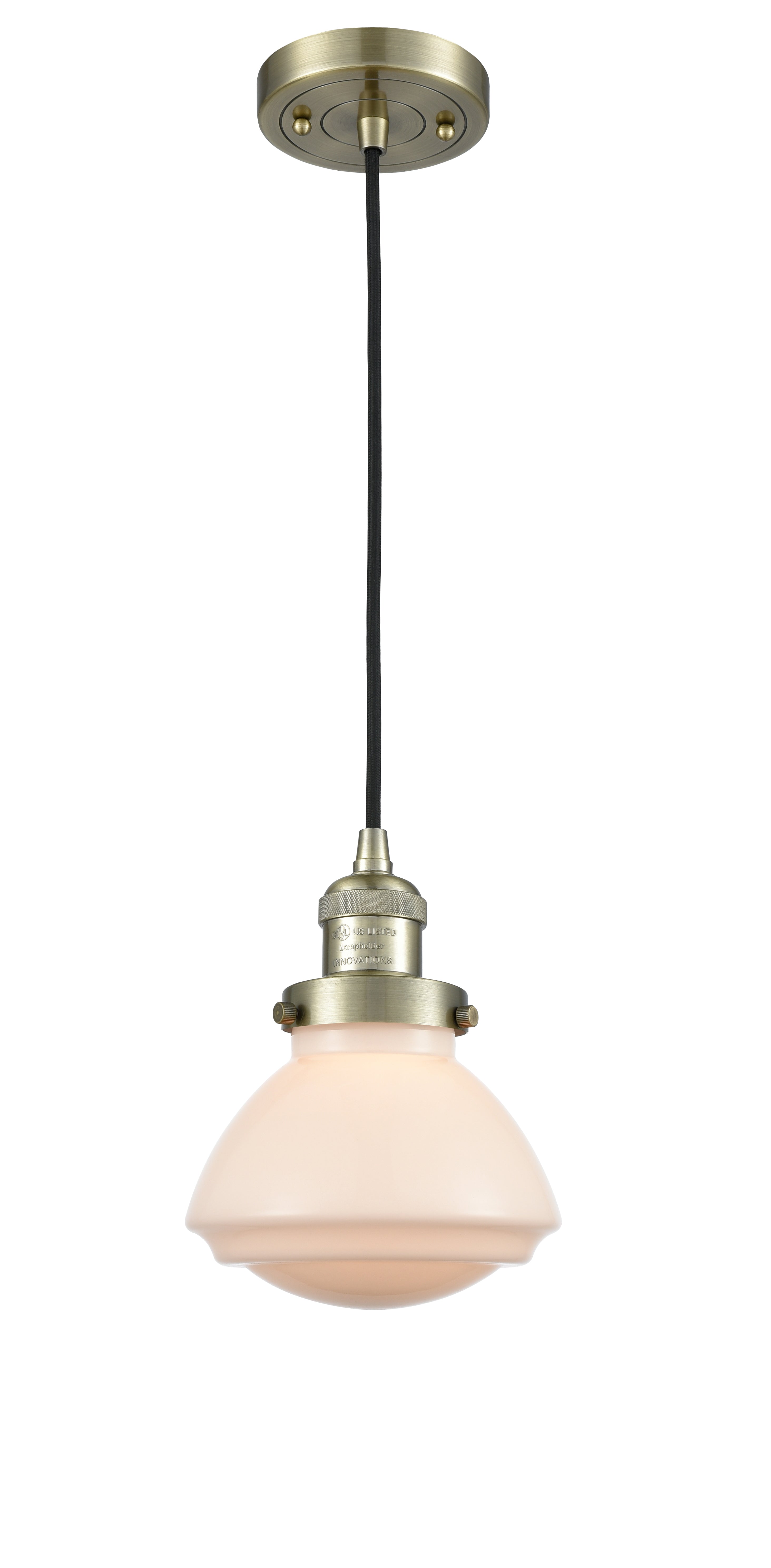 Franklin Restoration Mini Pendant Antique Brass