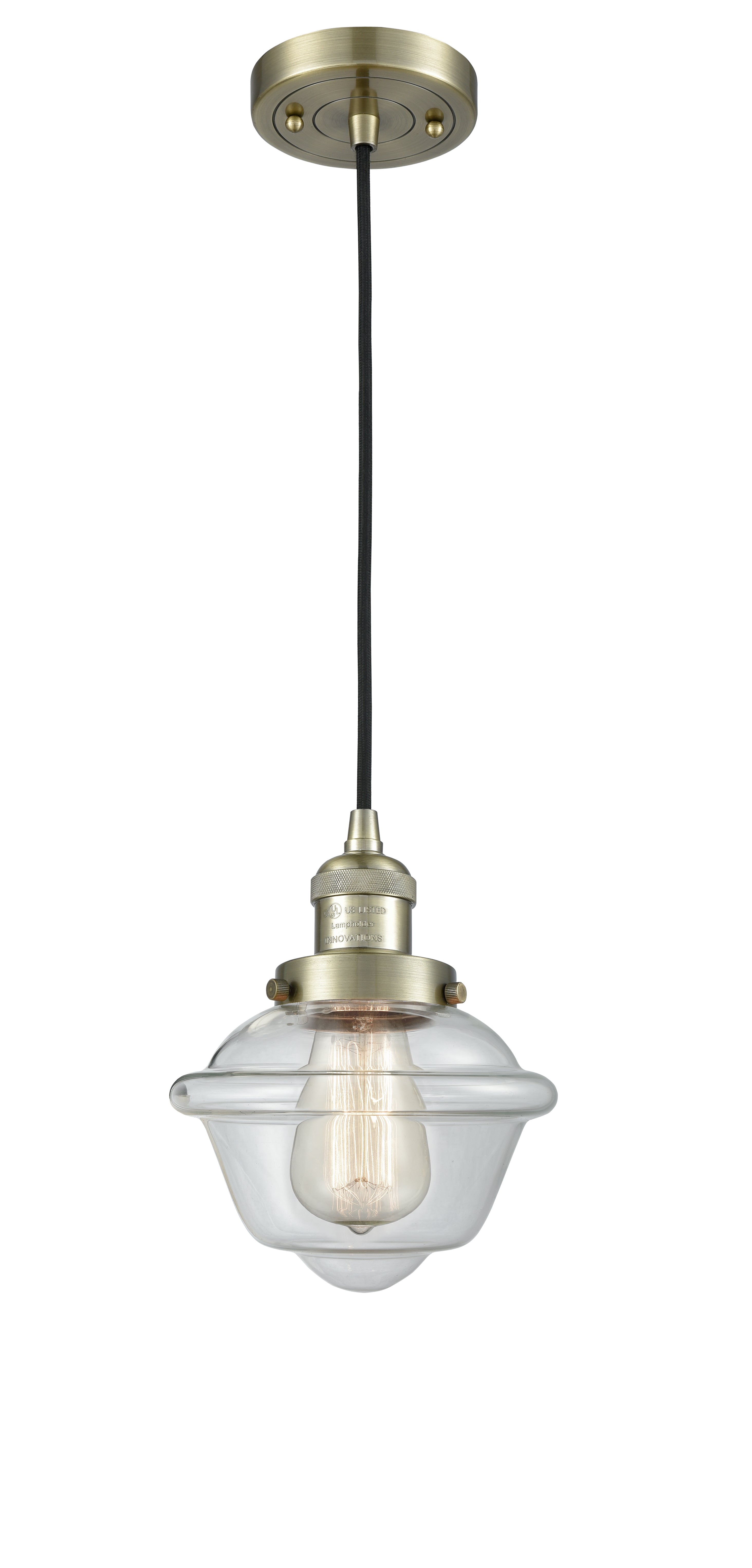 Franklin Restoration Mini Pendant Antique Brass