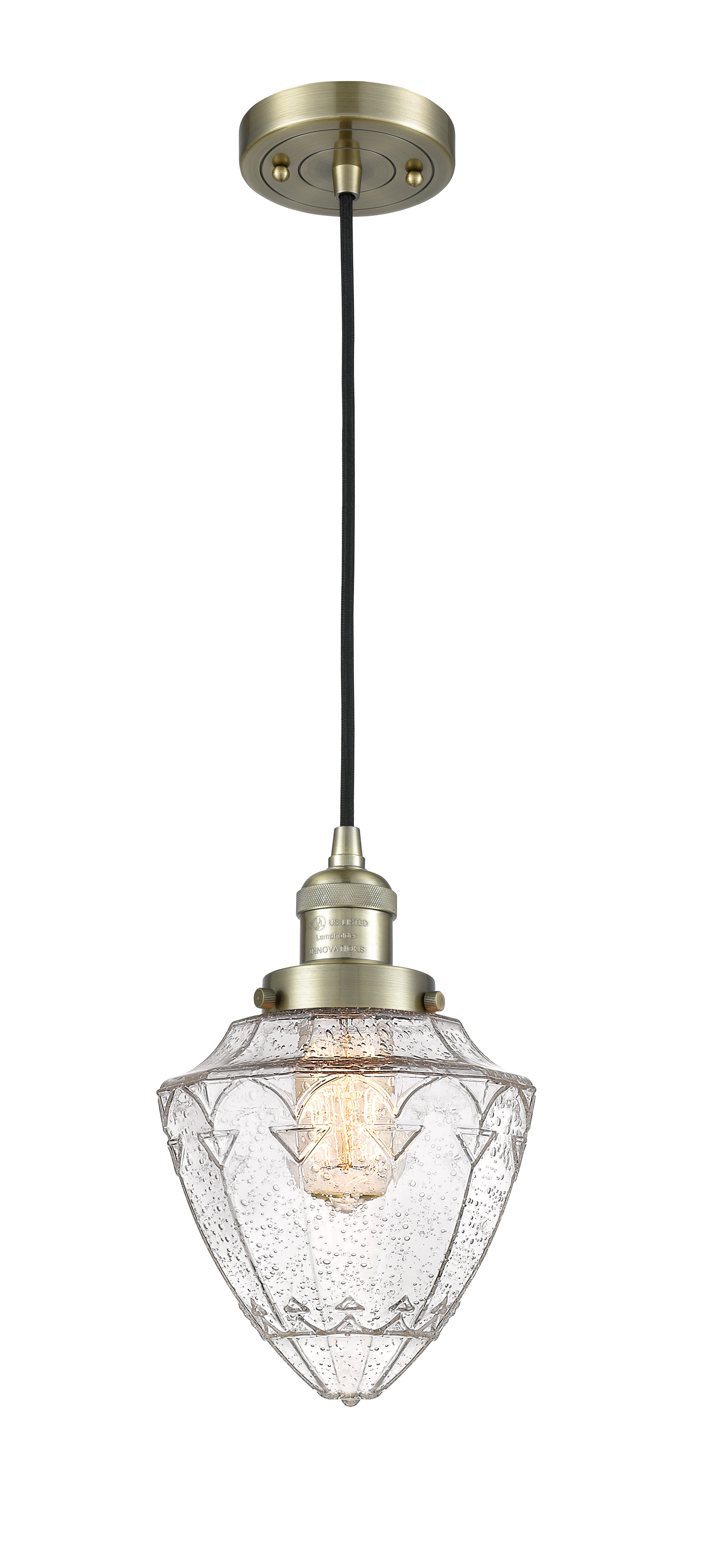 Franklin Restoration Mini Pendant Antique Brass