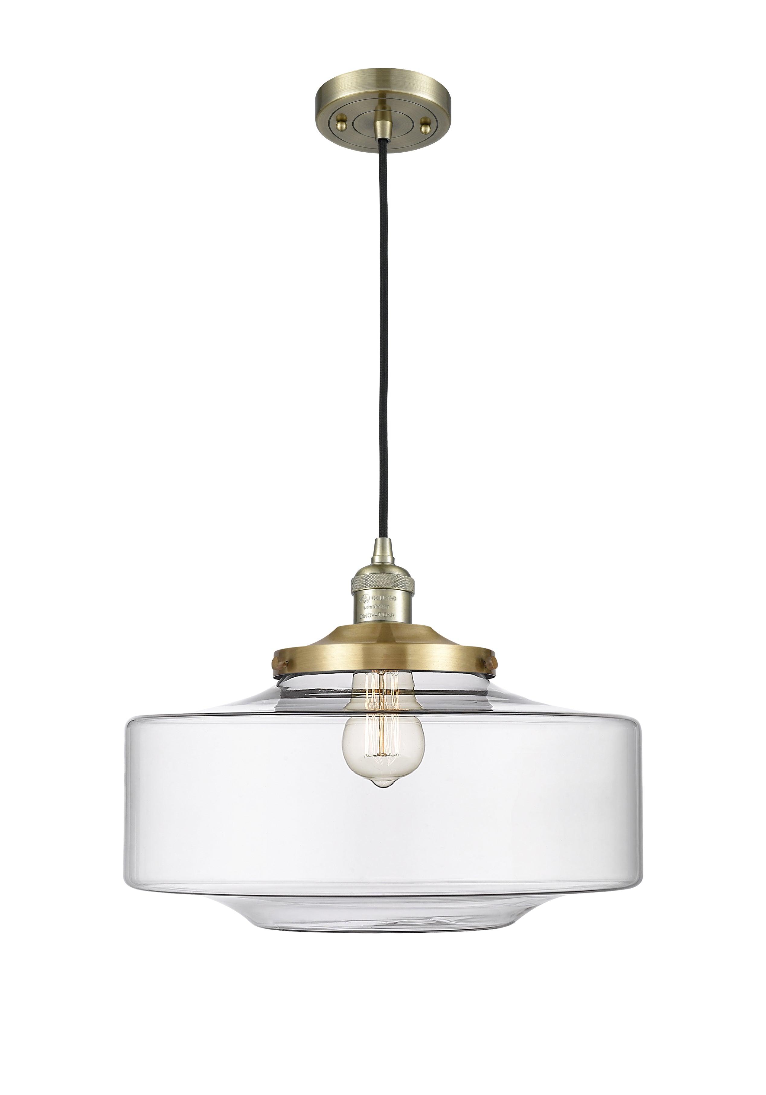 Franklin Restoration Mini Pendant Antique Brass