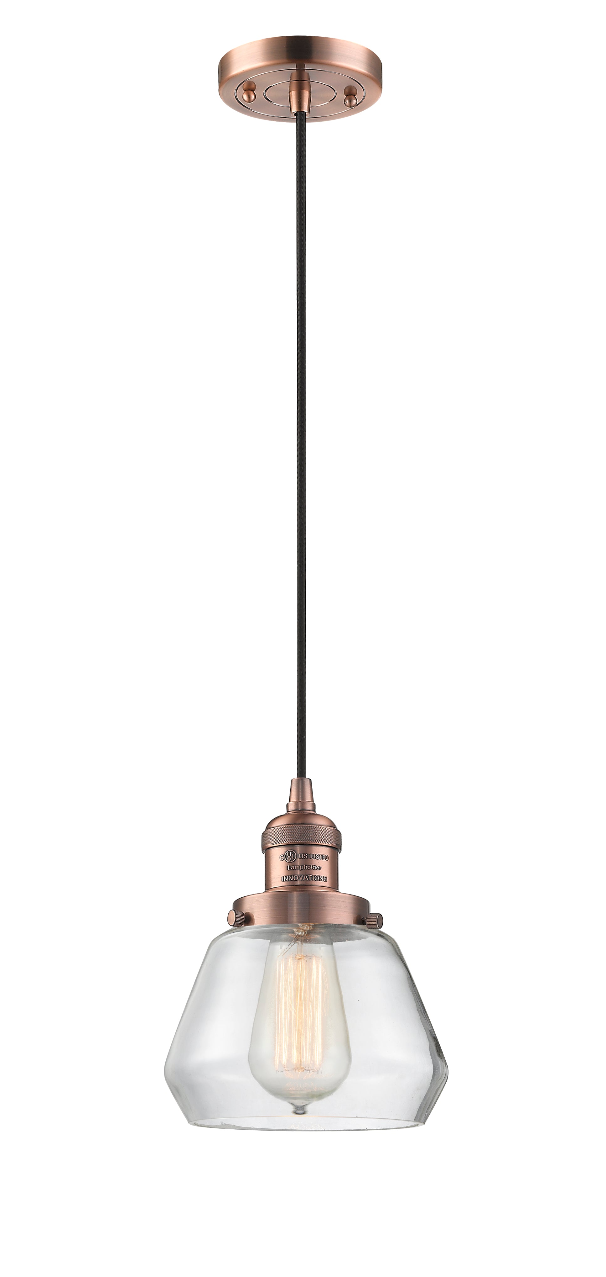 Franklin Restoration Mini Pendant Antique Brass