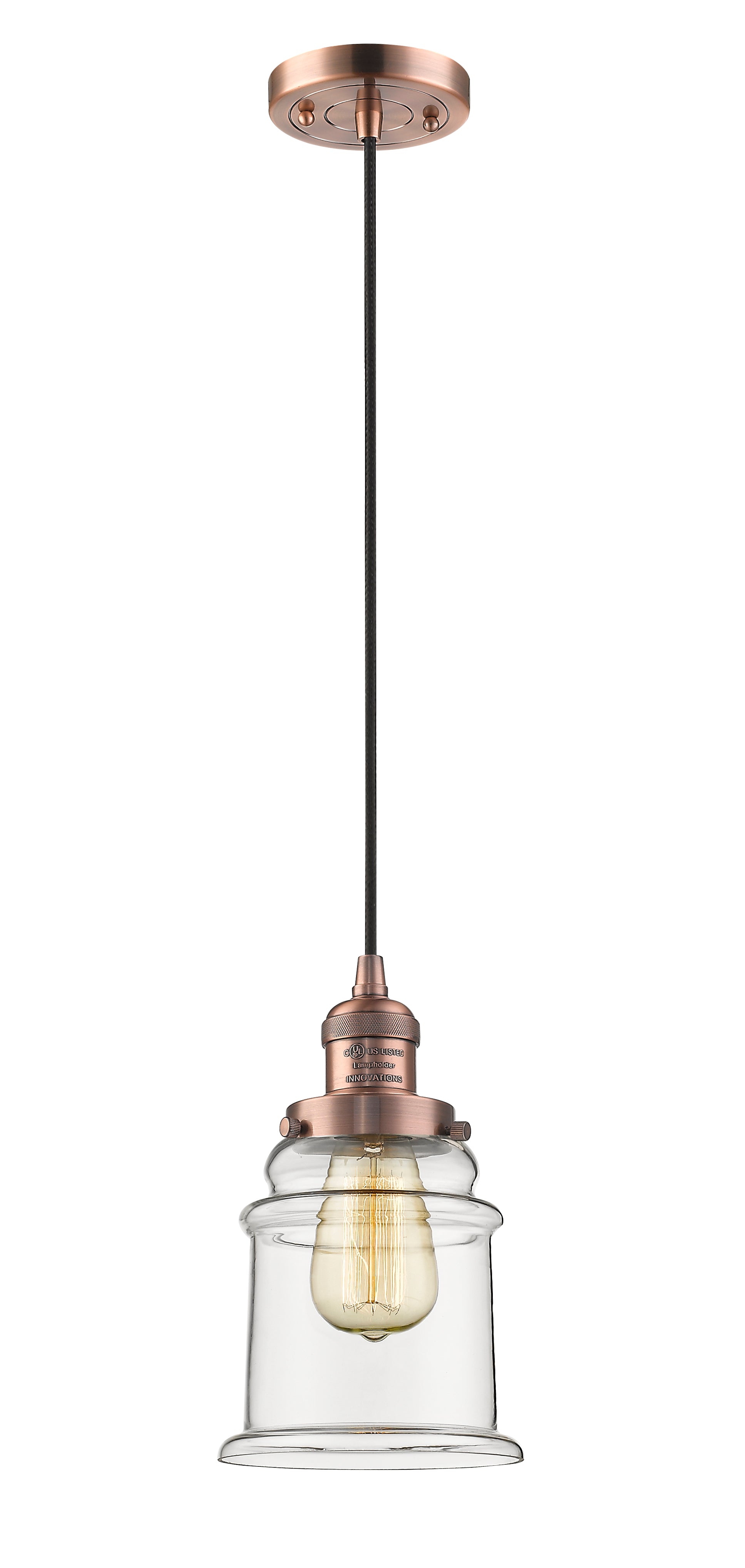 Franklin Restoration Mini Pendant Antique Brass