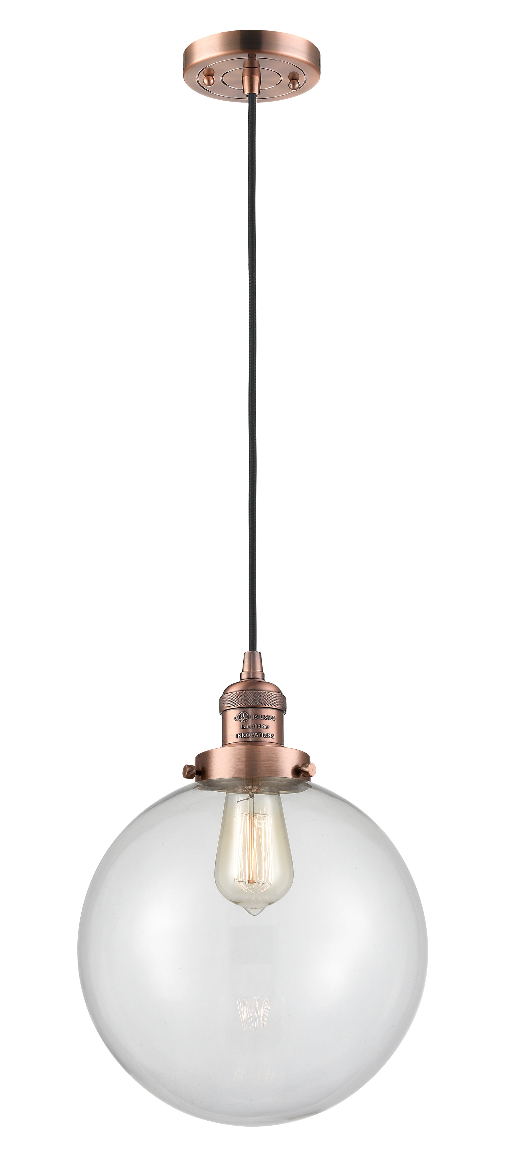 Franklin Restoration Mini Pendant Brass Steel