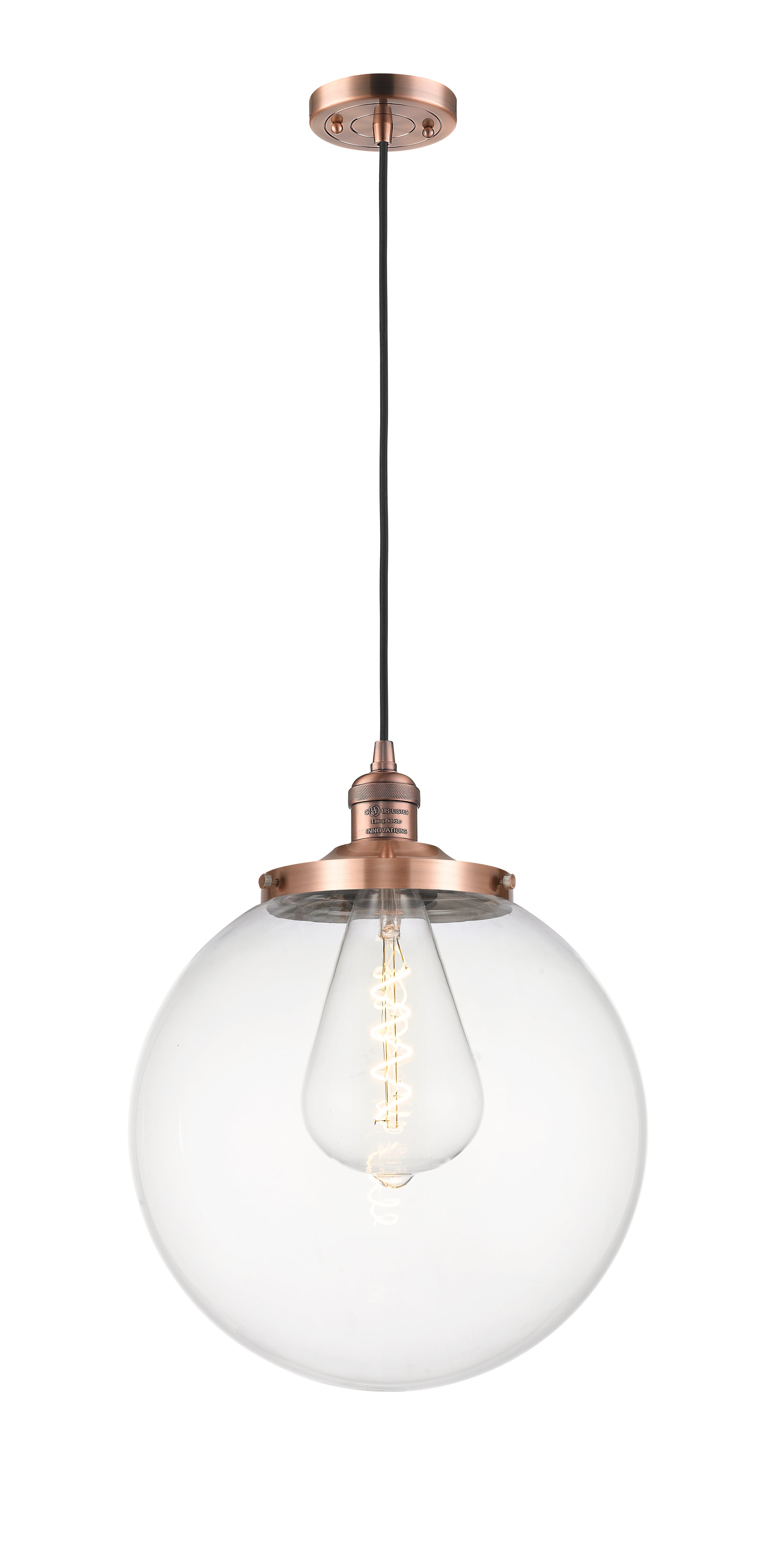 Franklin Restoration Mini Pendant Antique Brass