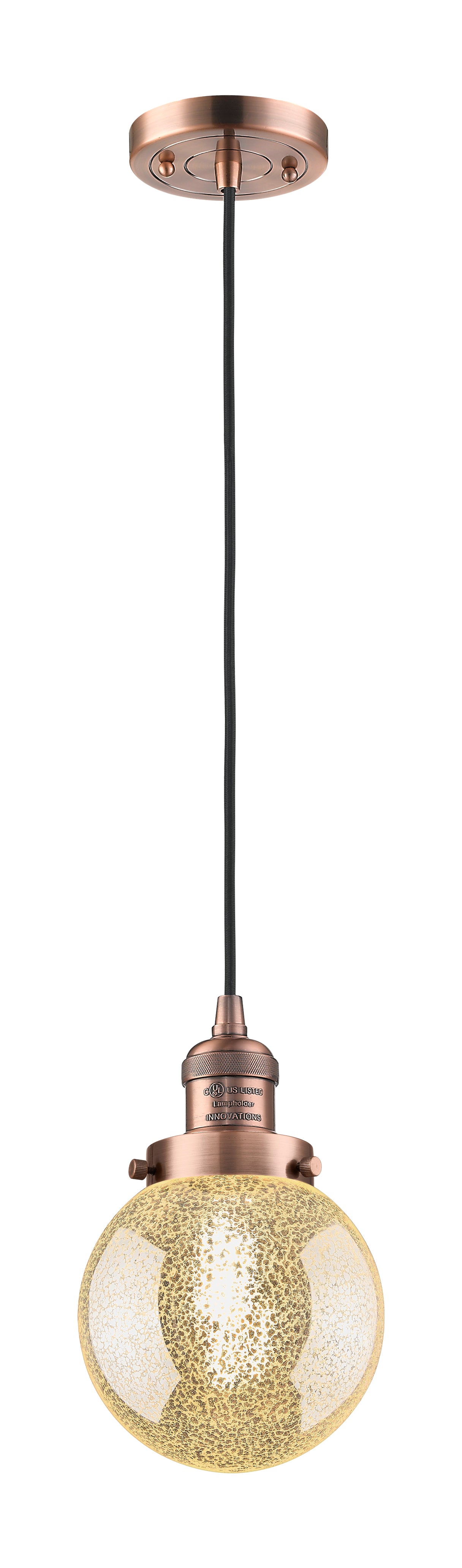 Franklin Restoration Mini Pendant Antique Brass