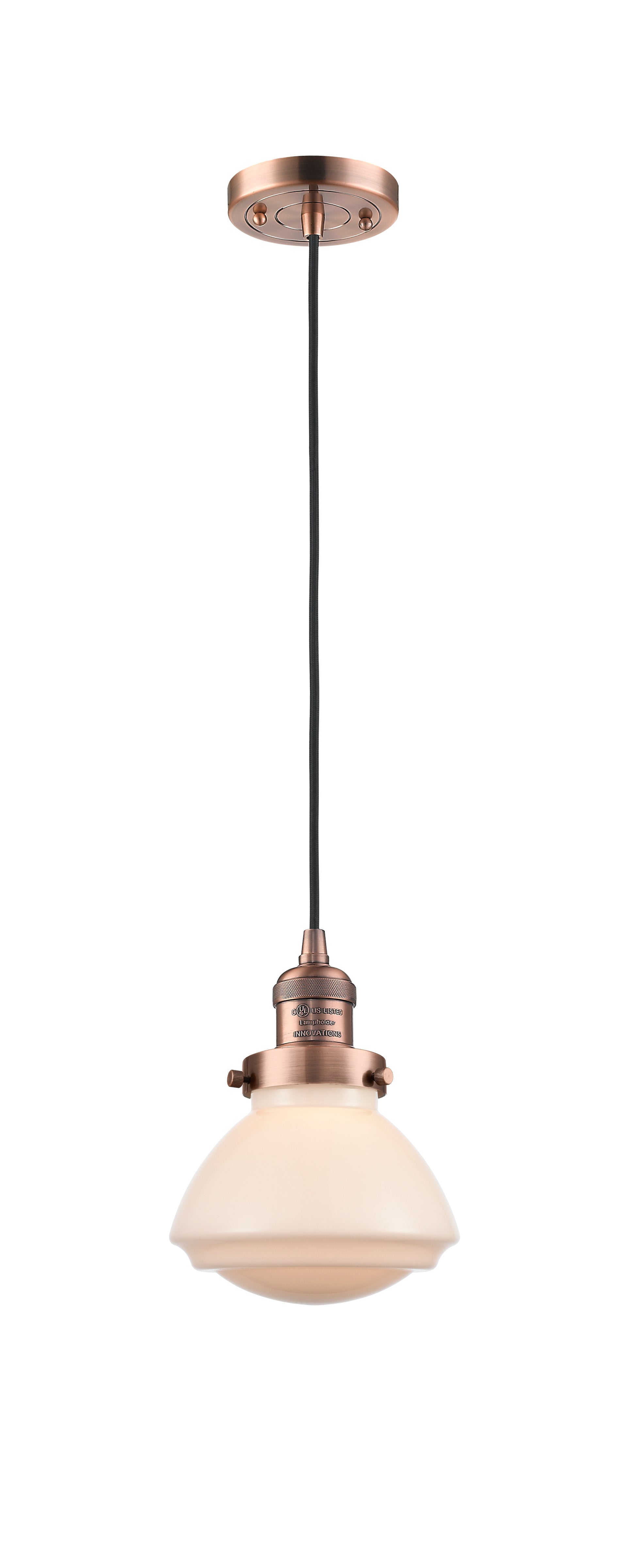 Franklin Restoration Mini Pendant Antique Brass