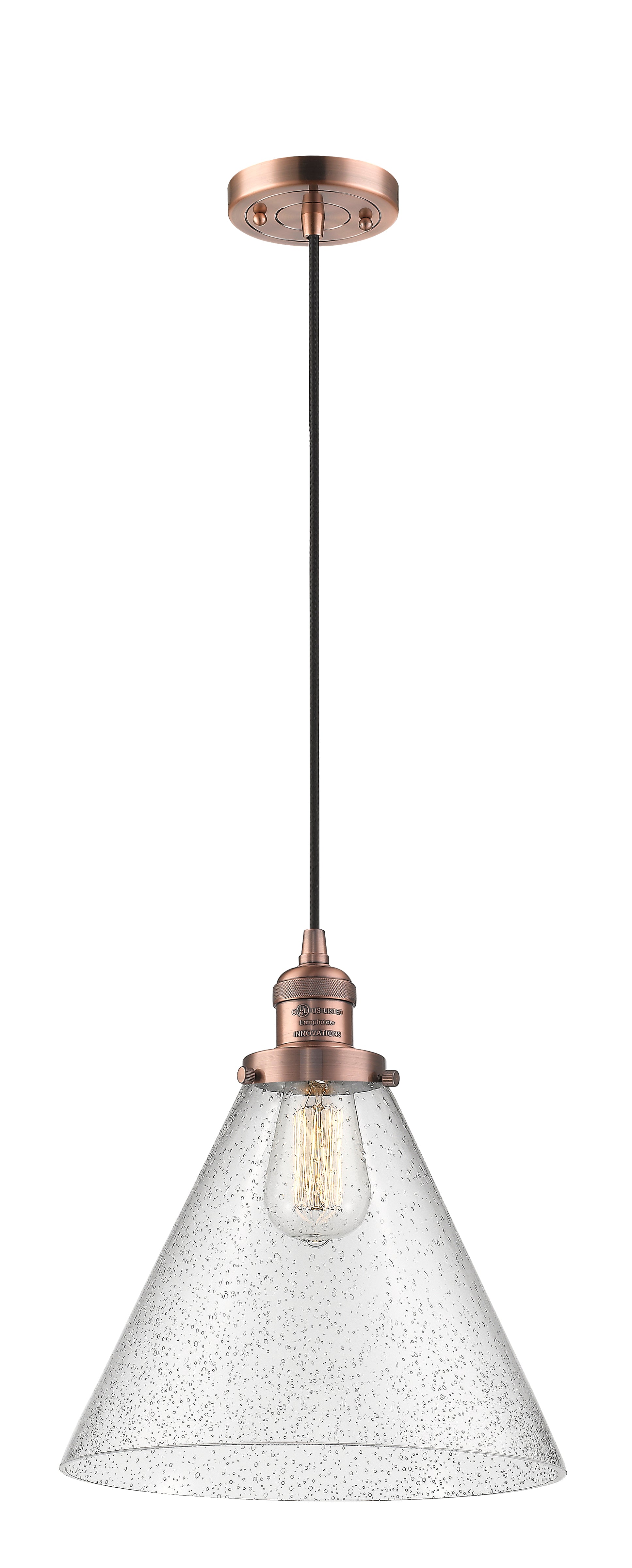 Franklin Restoration Mini Pendant Antique Brass
