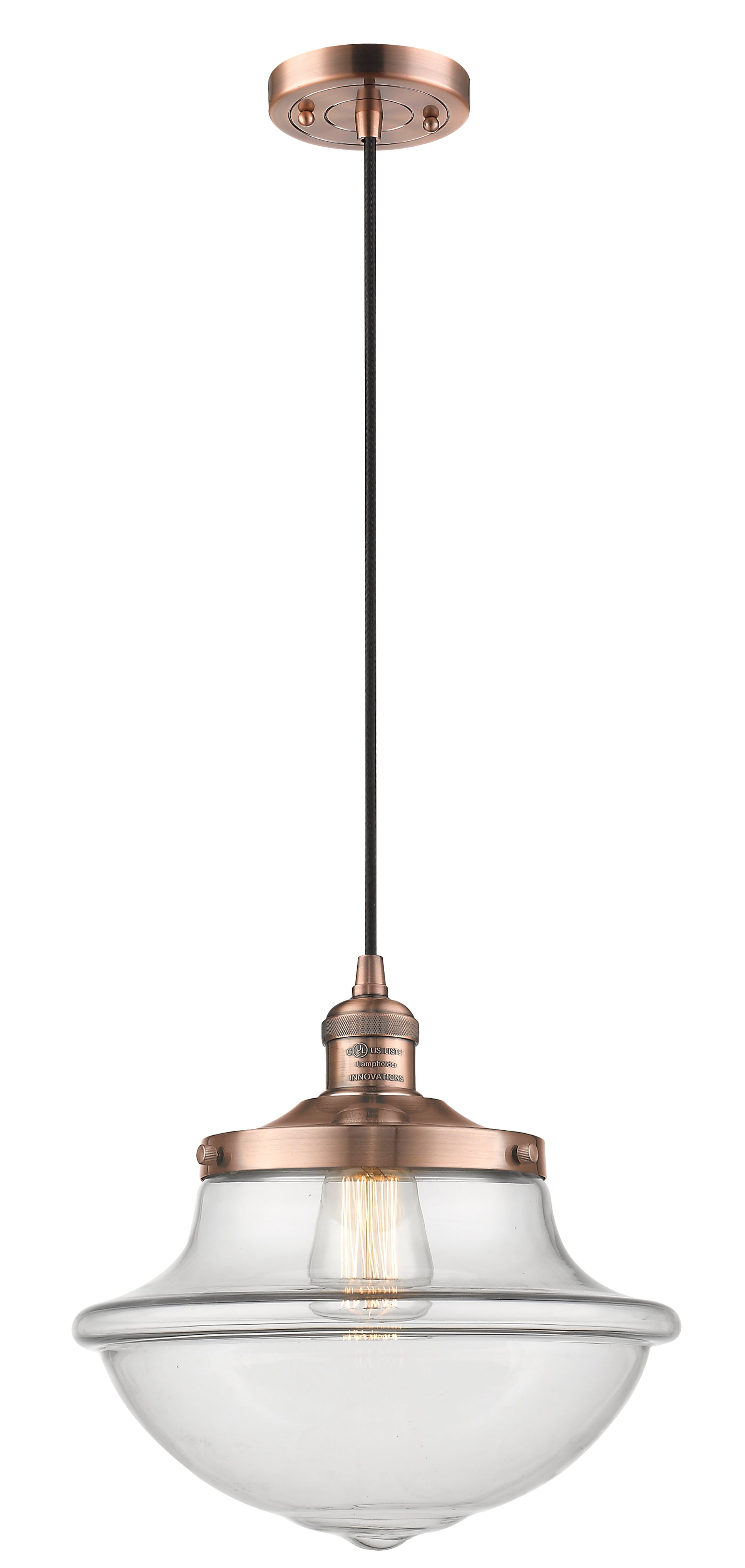 Franklin Restoration Mini Pendant Antique Brass