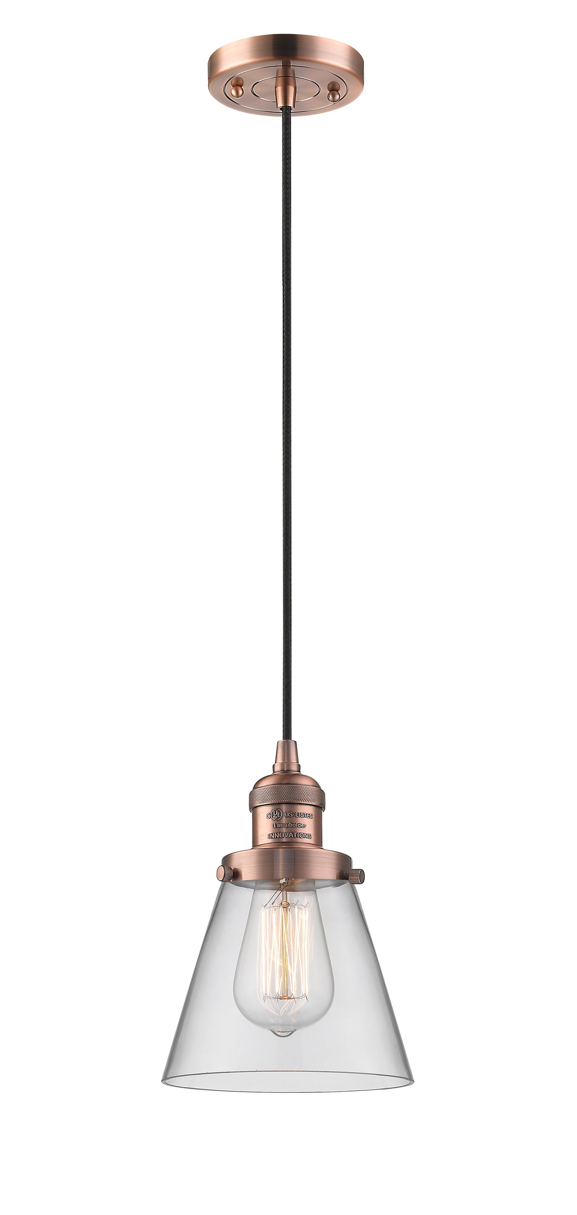 Franklin Restoration Mini Pendant Antique Brass