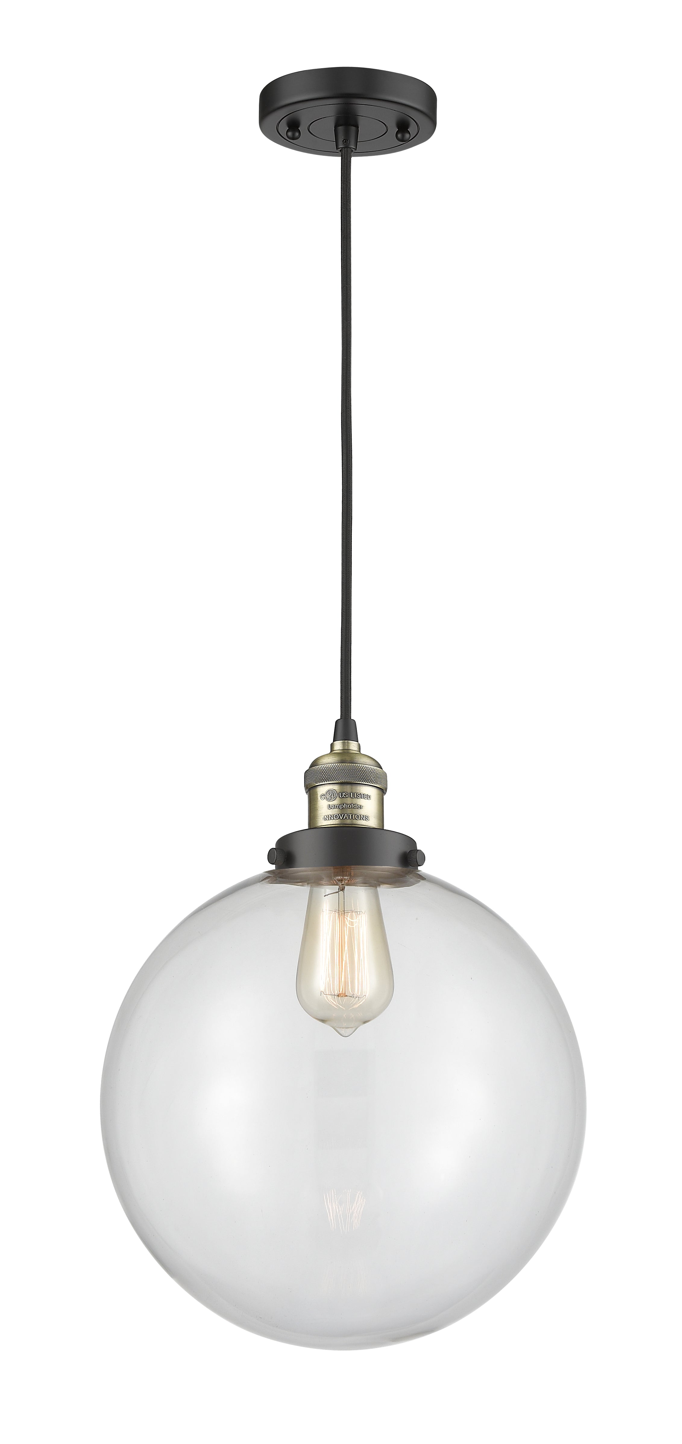 Franklin Restoration Mini Pendant Antique Brass