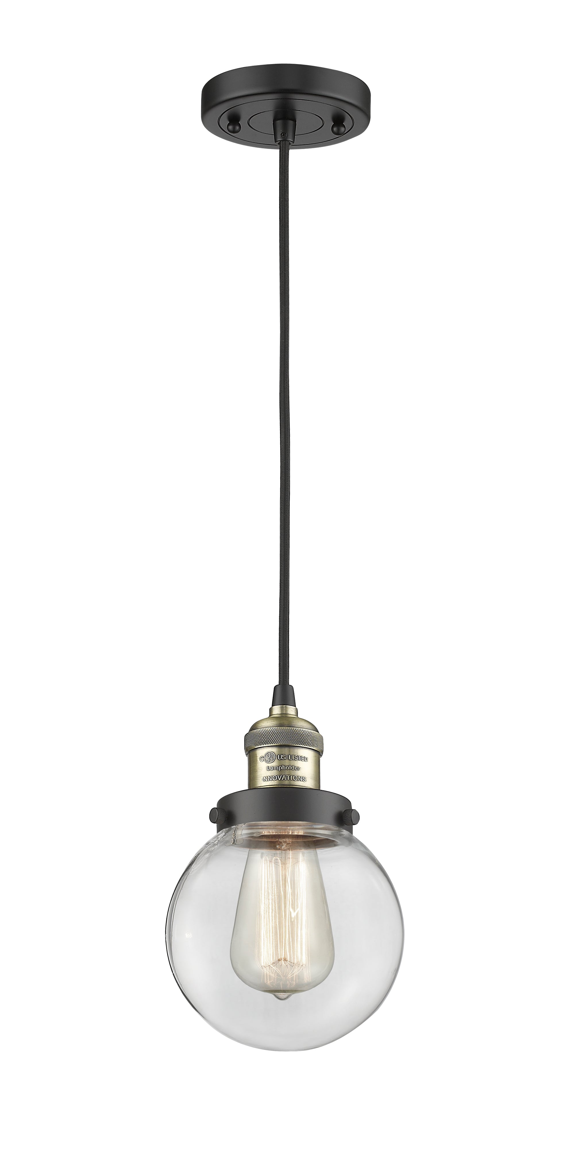 Franklin Restoration Mini Pendant Antique Brass