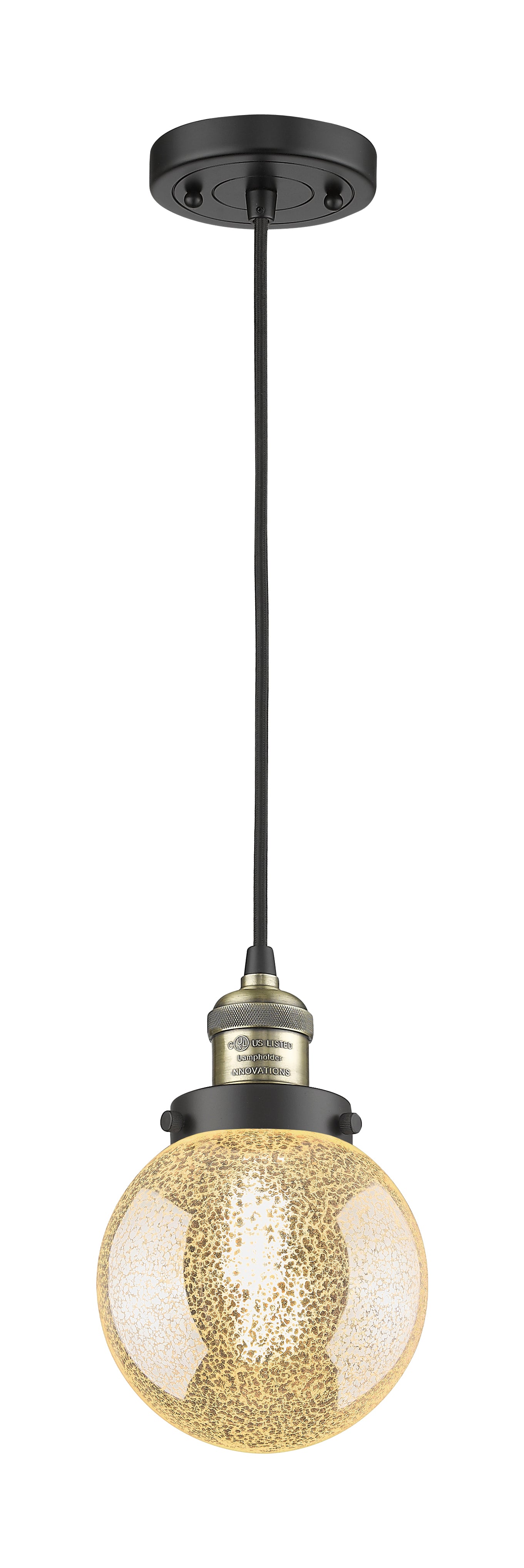 Franklin Restoration Mini Pendant Antique Brass