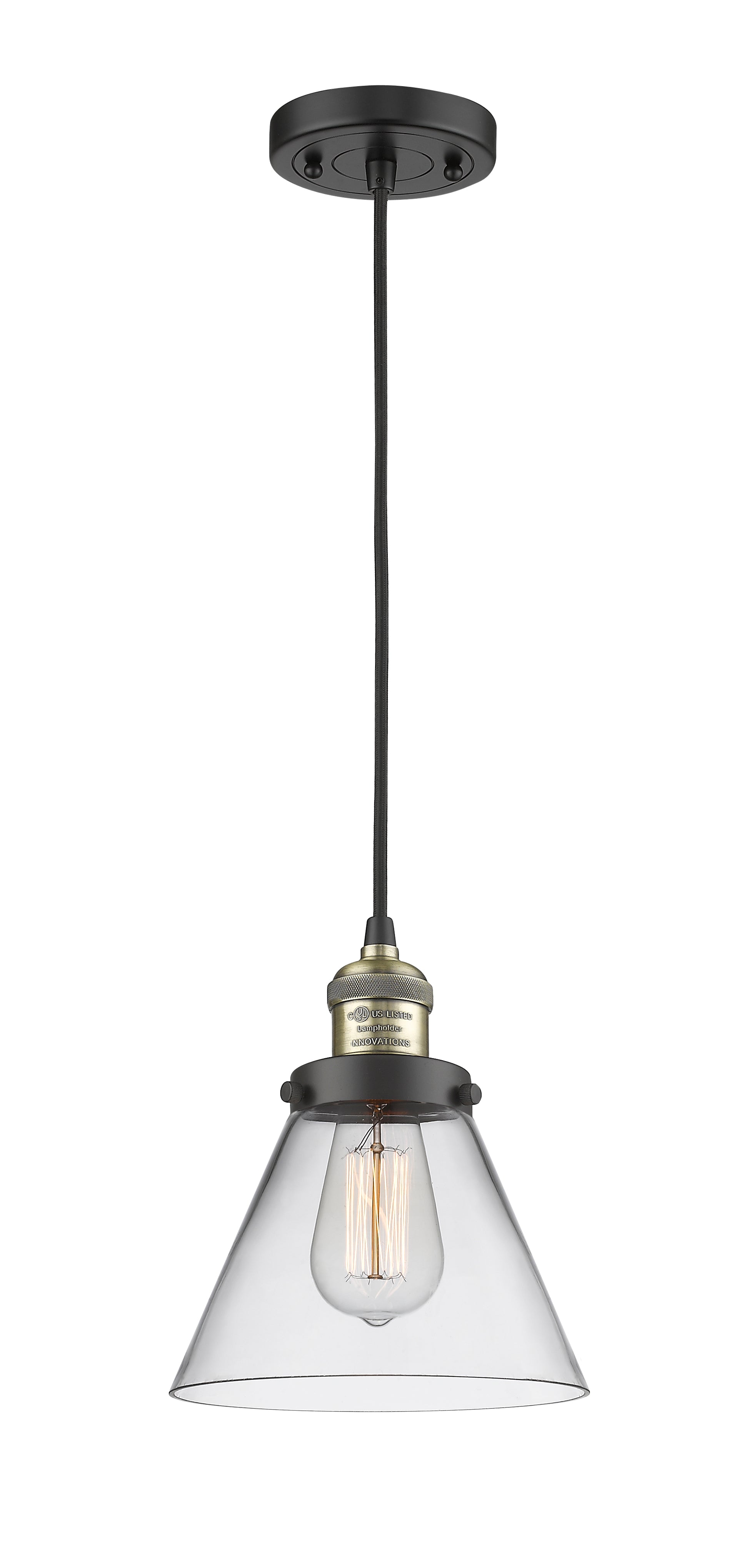 Franklin Restoration Mini Pendant Antique Brass