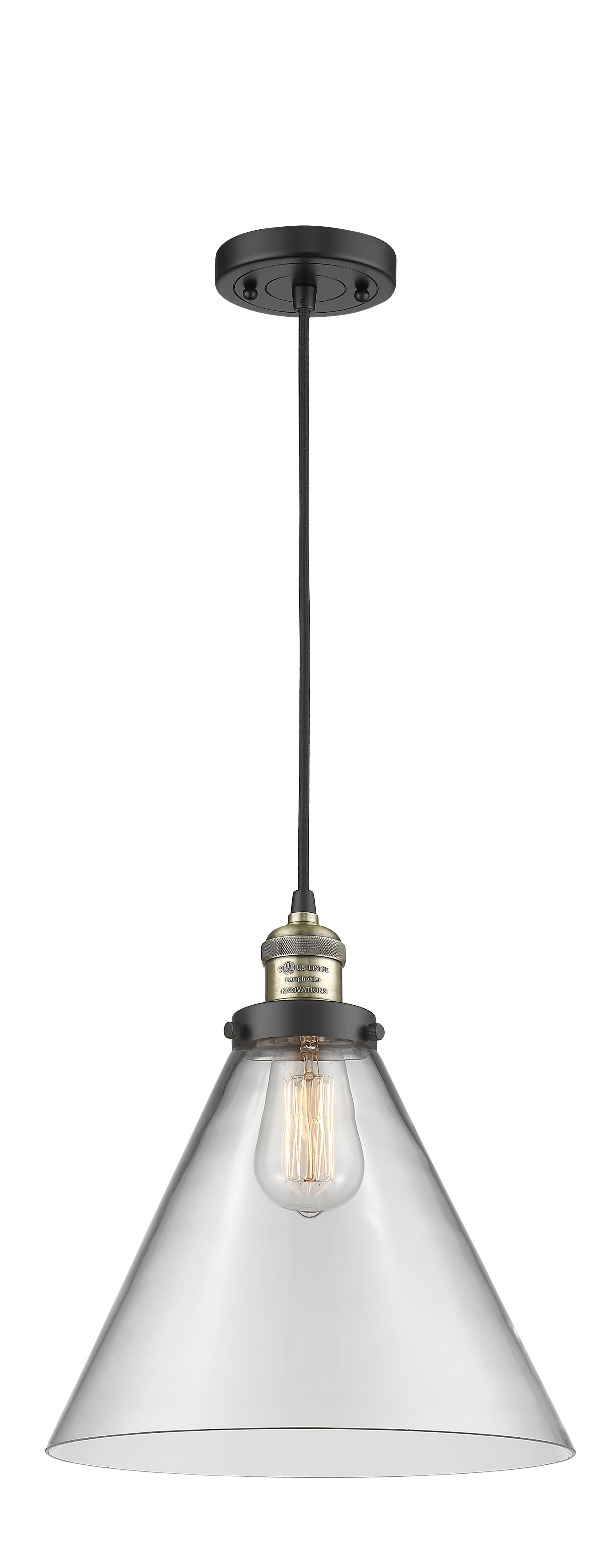 Franklin Restoration Mini Pendant Antique Brass