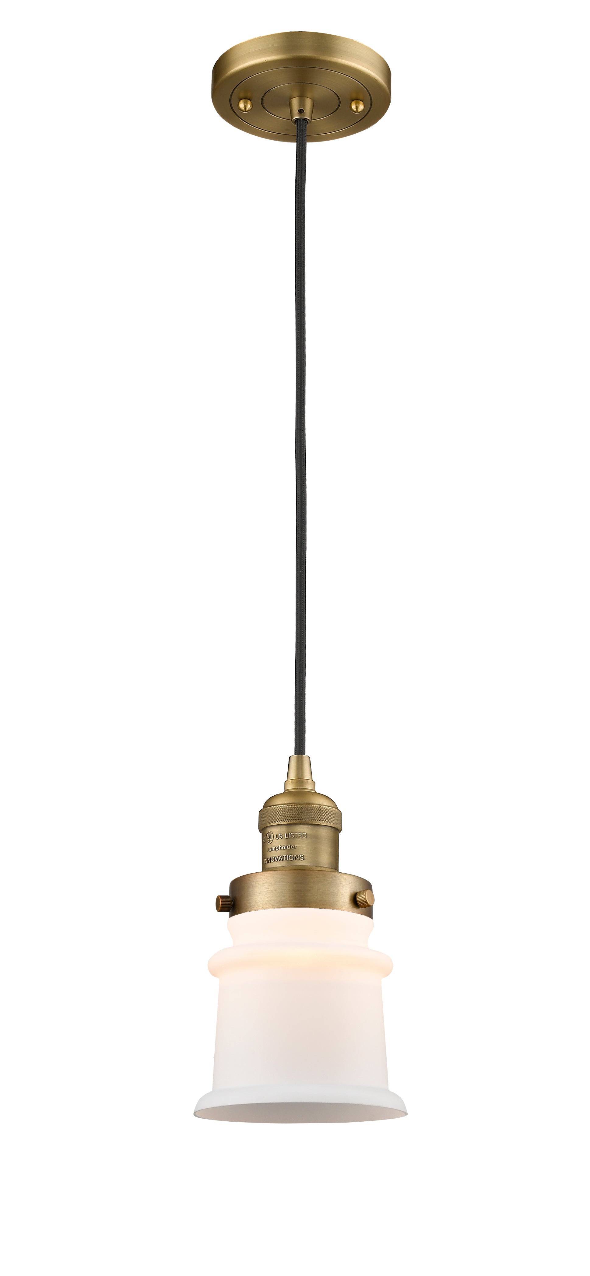 Franklin Restoration Mini Pendant Brass 5.25
