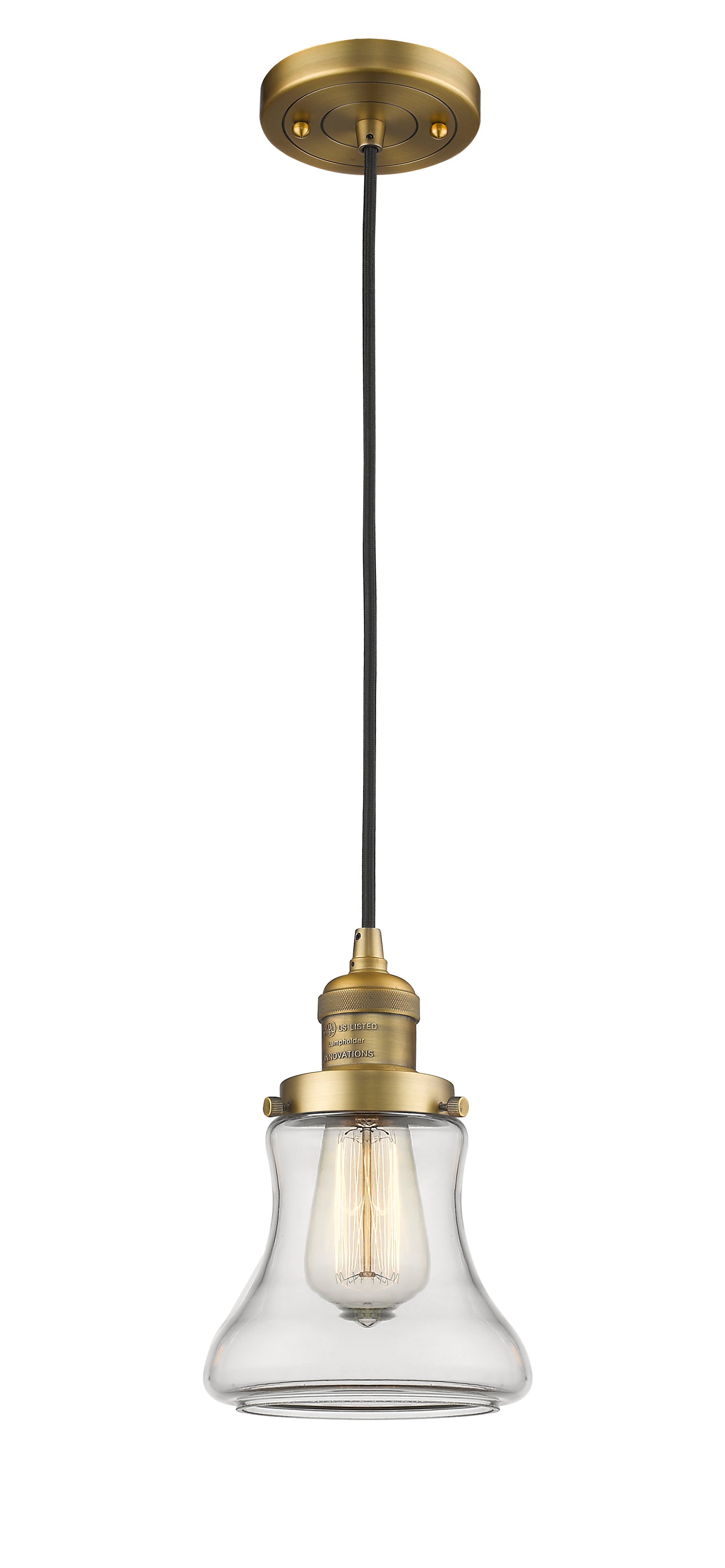 Franklin Restoration Mini Pendant Cast Brass