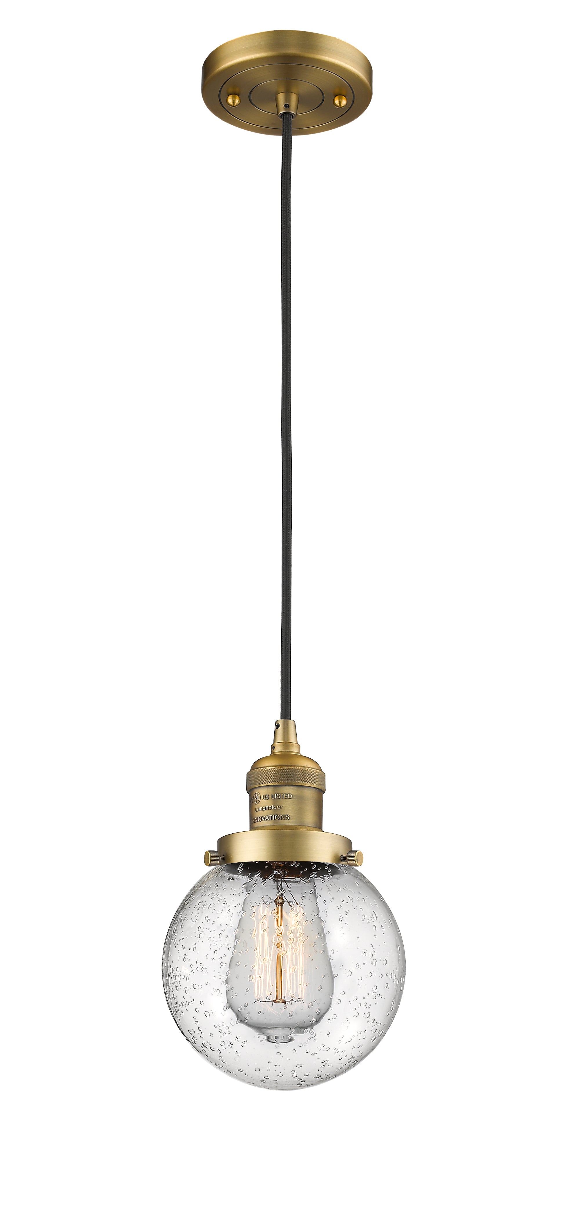 Franklin Restoration Mini Pendant Antique Brass
