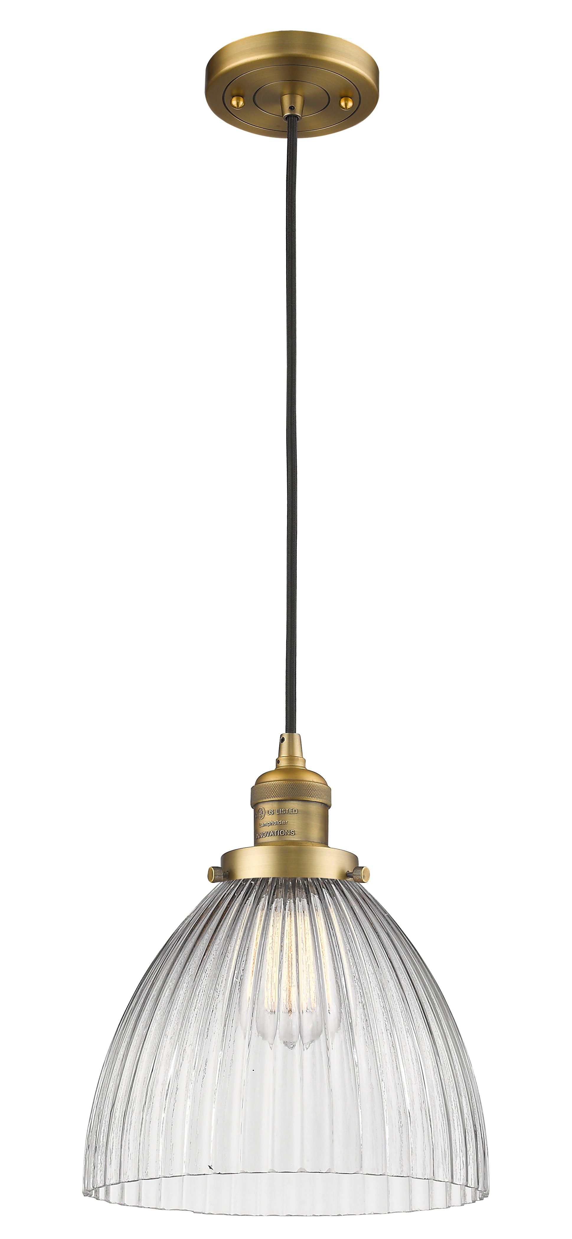 Franklin Restoration Mini Pendant Brass Finish