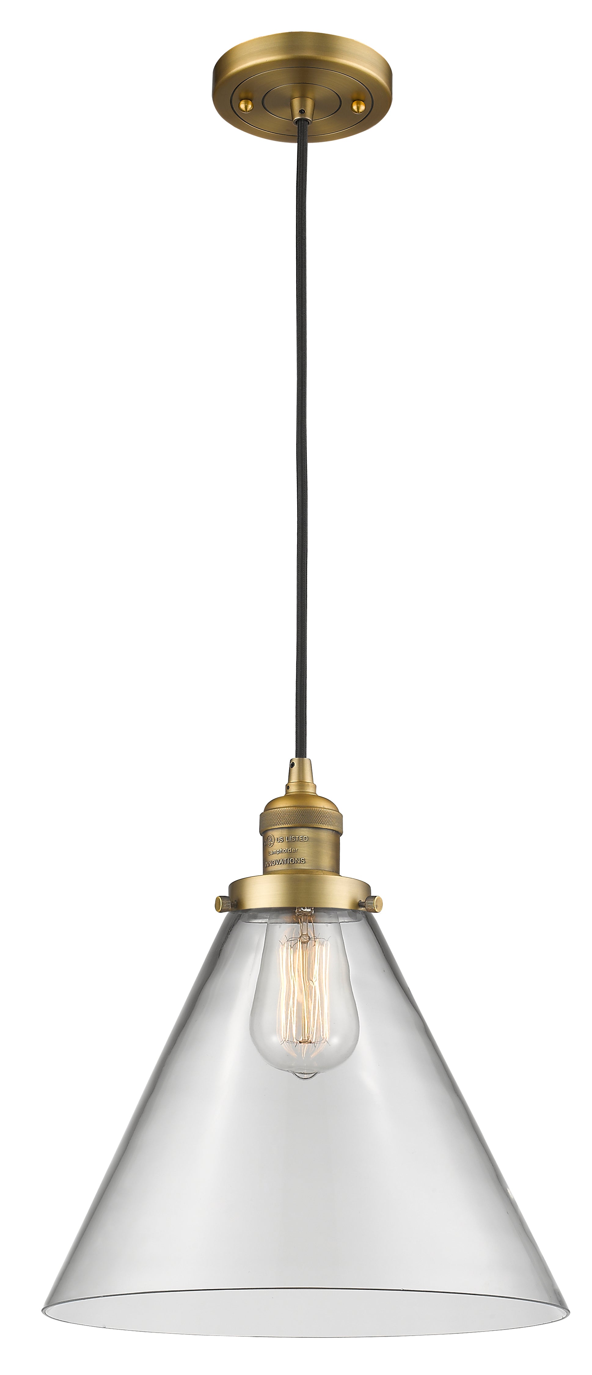 Franklin Restoration Mini Pendant Antique Brass
