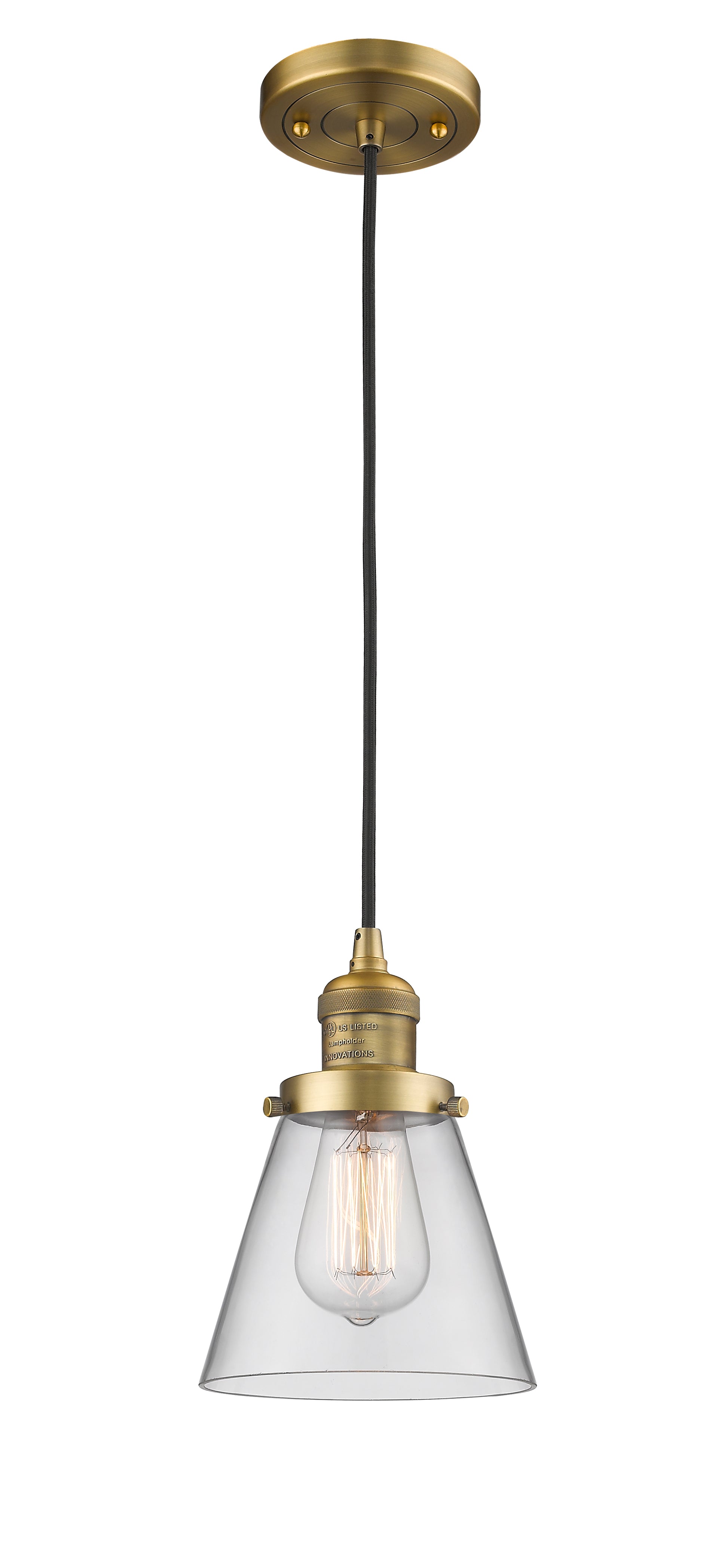 Franklin Restoration Mini Pendant Antique Brass