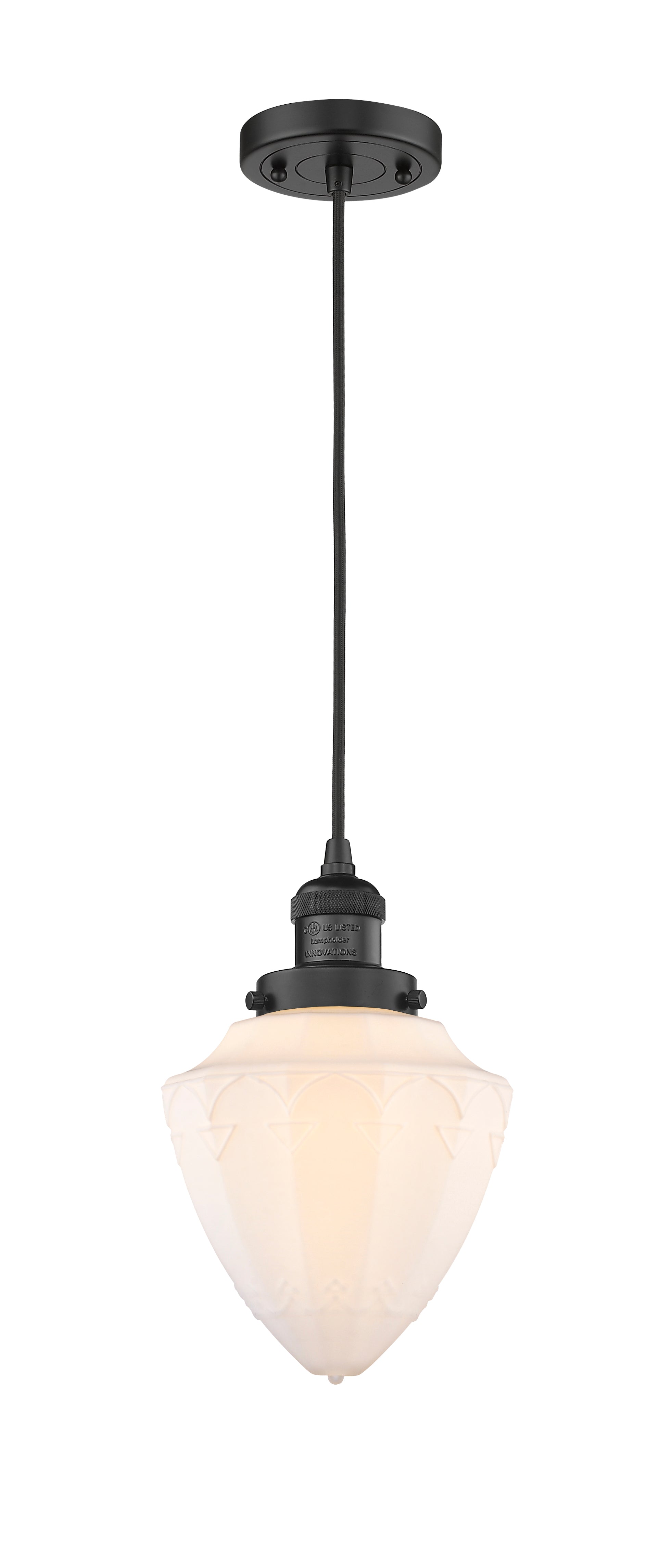Franklin Restoration Mini Pendant Brass 7 inch