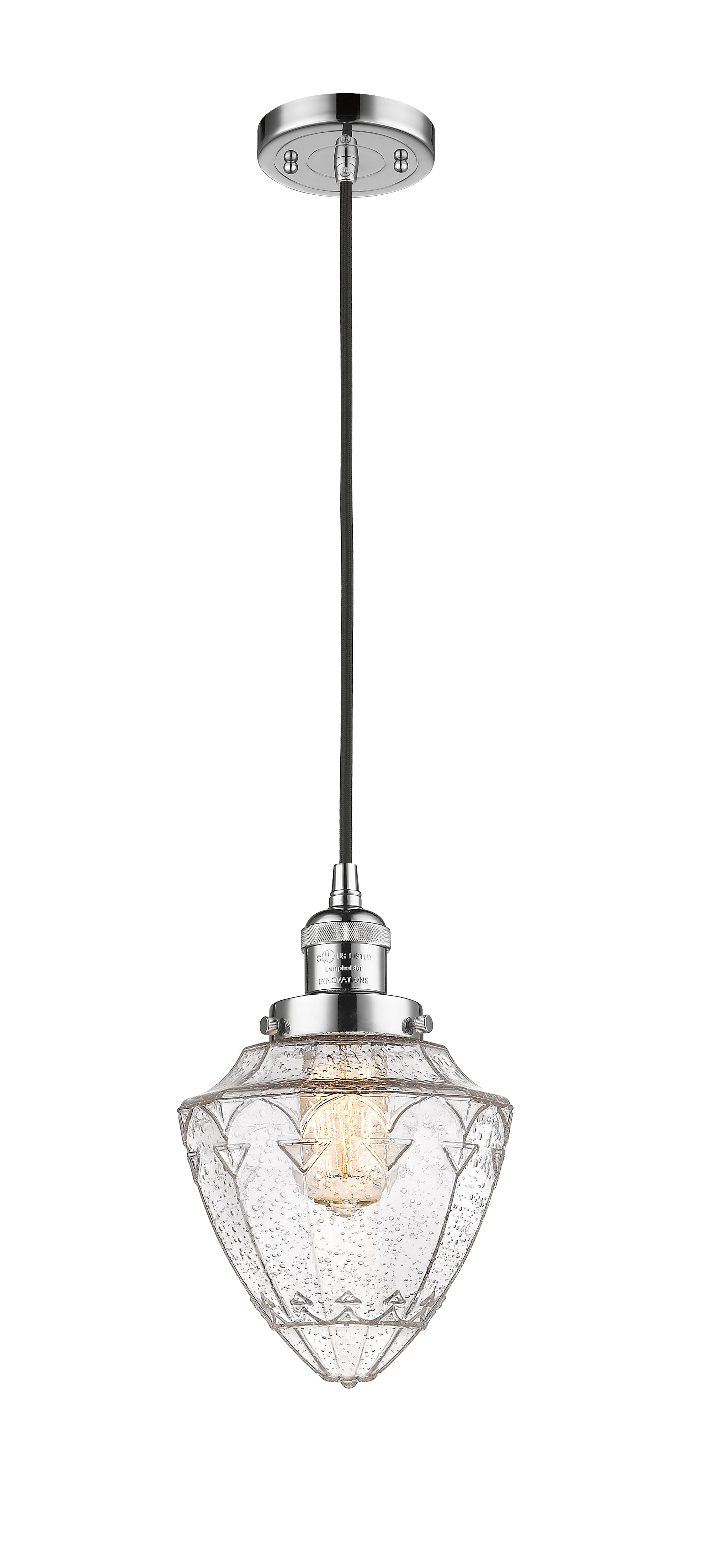 Franklin Restoration Mini Pendant Brass 7 inch