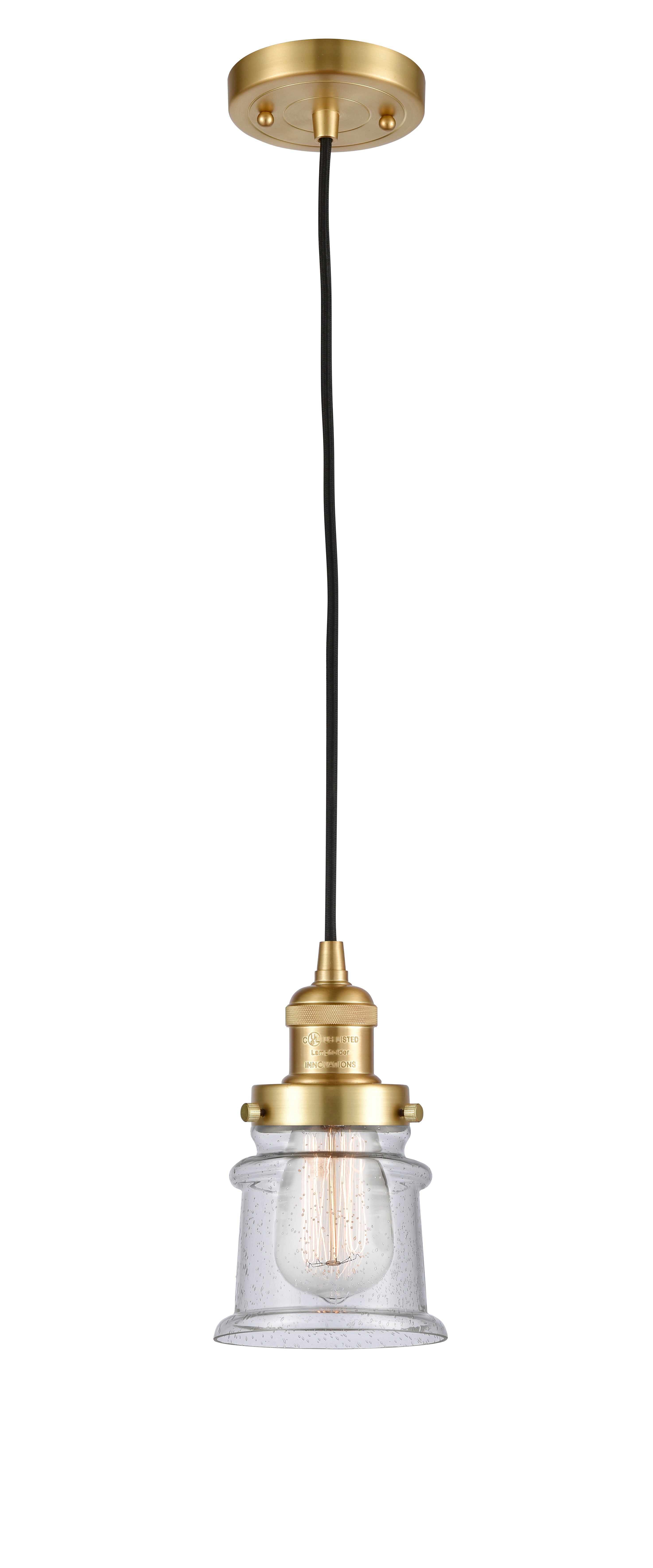 Franklin Restoration Mini Pendant Brass 5.25