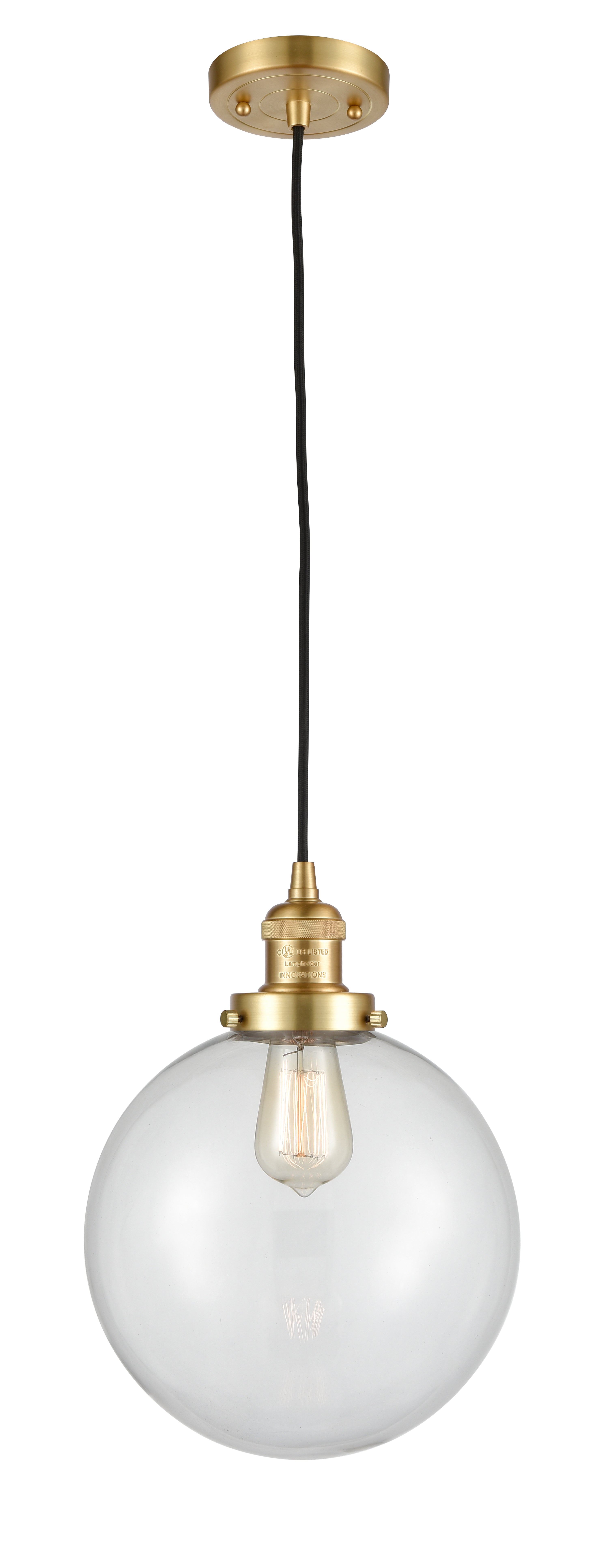 Franklin Restoration Mini Pendant Brass Steel