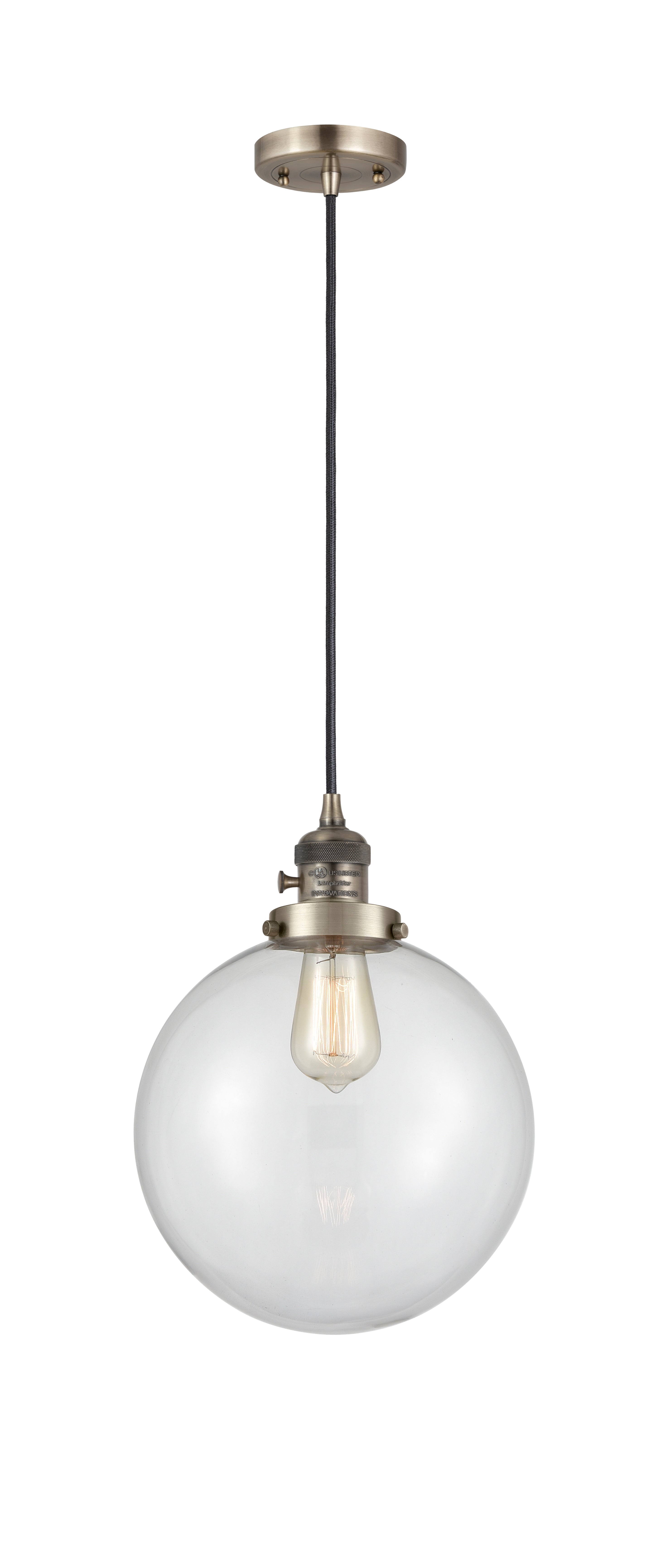 Franklin Restoration Mini Pendant Antique Brass