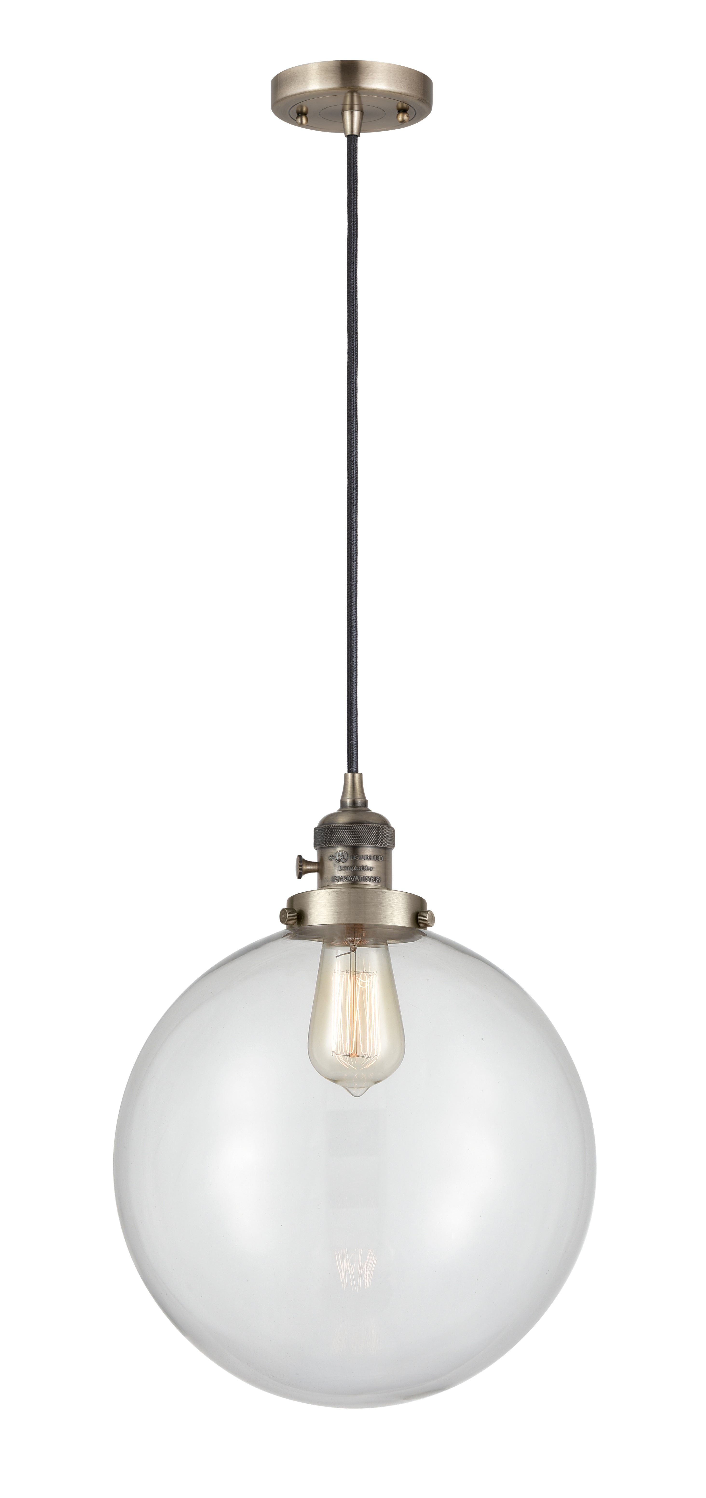 Franklin Restoration Mini Pendant Antique Brass