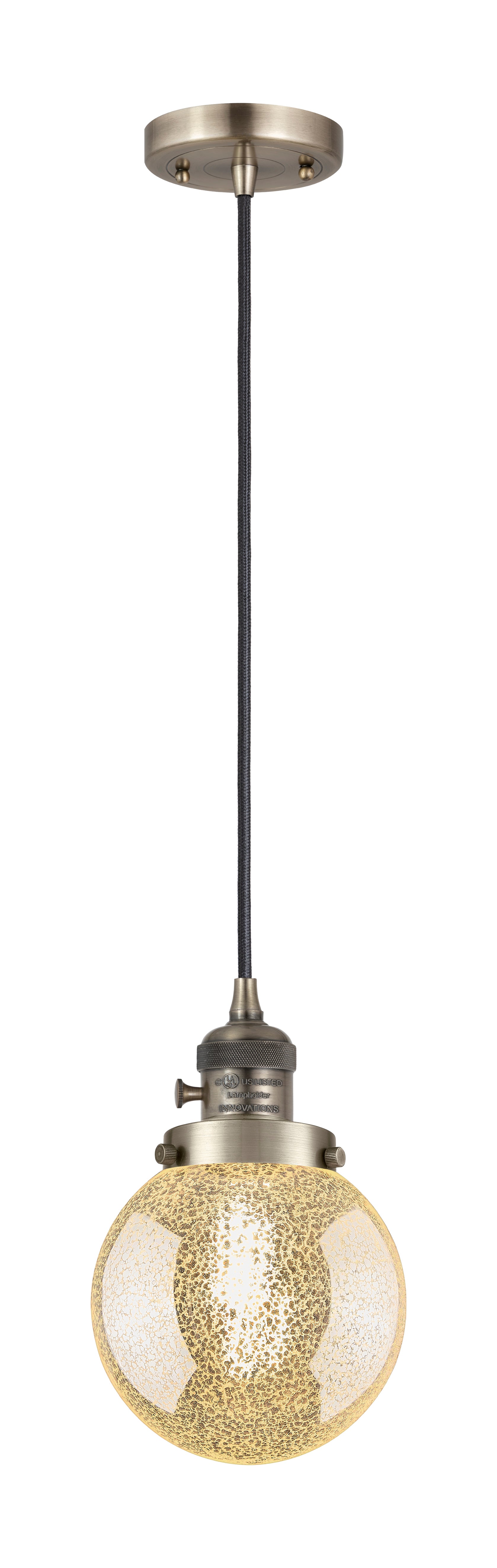 Franklin Restoration Mini Pendant Antique Brass